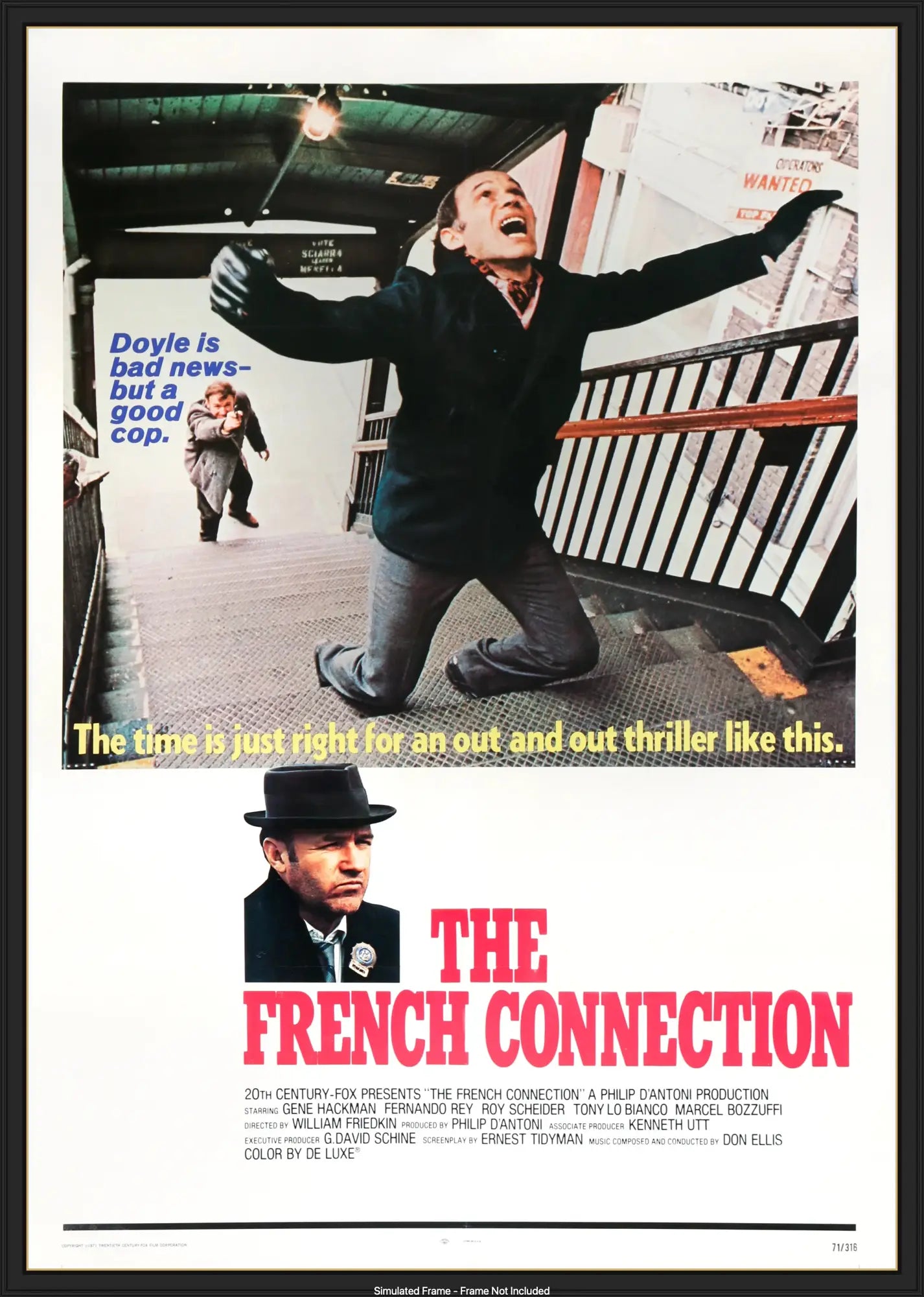 French Connection (1971) original movie poster for sale at Originalfilmart