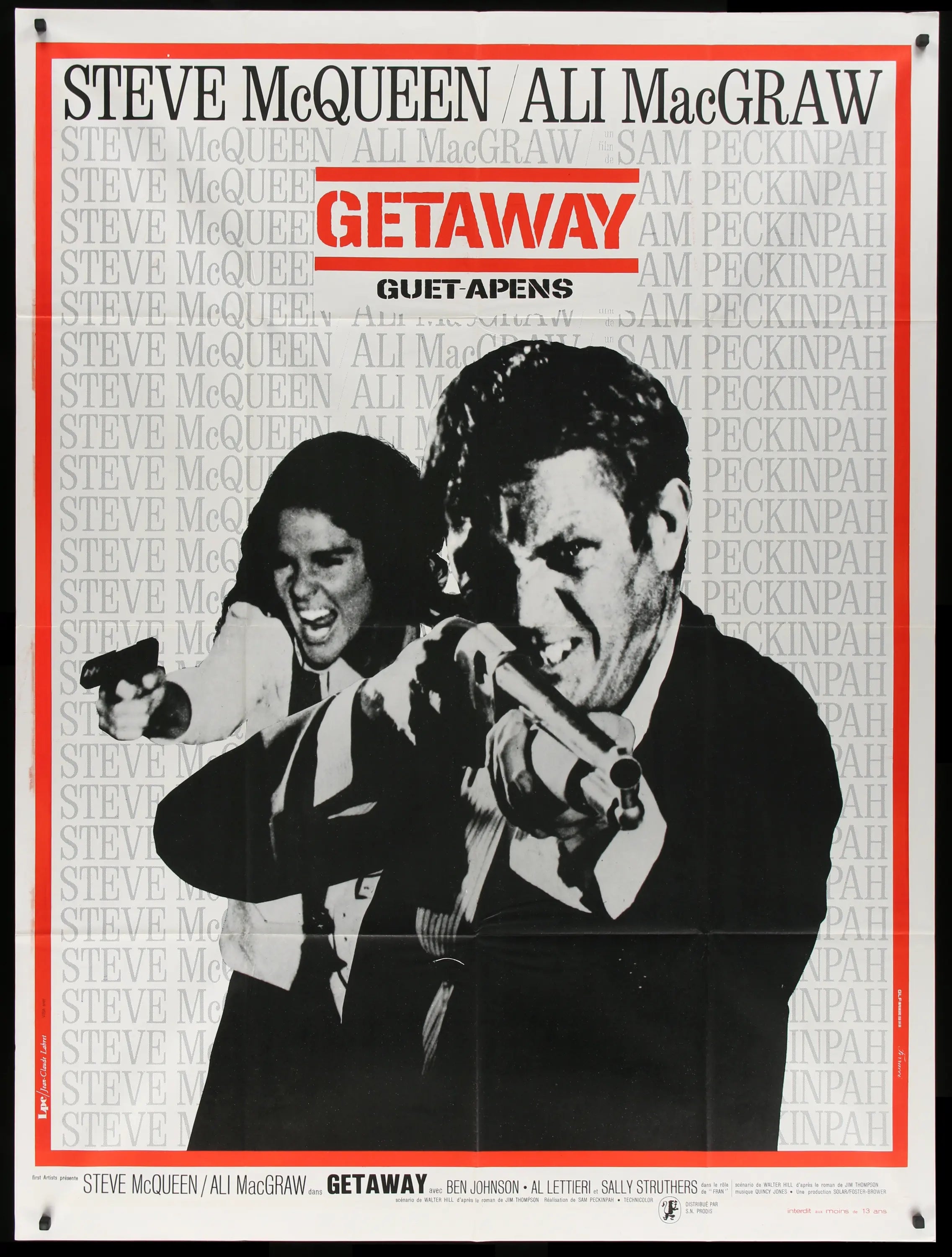 Getaway (1972) original movie poster for sale at Originalfilmart
