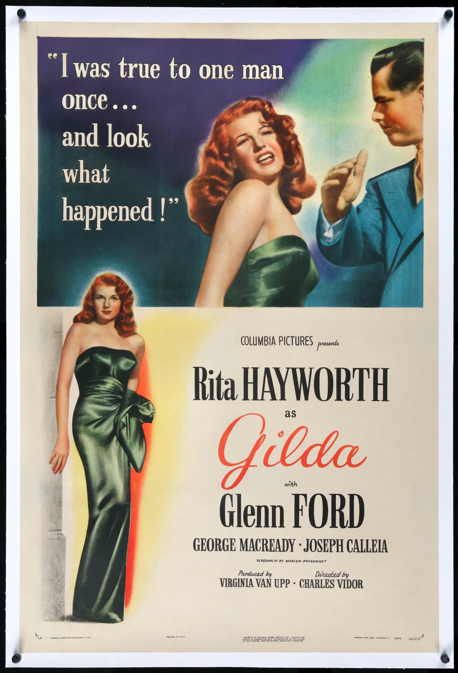 Gilda (1946) original movie poster for sale at Originalfilmart