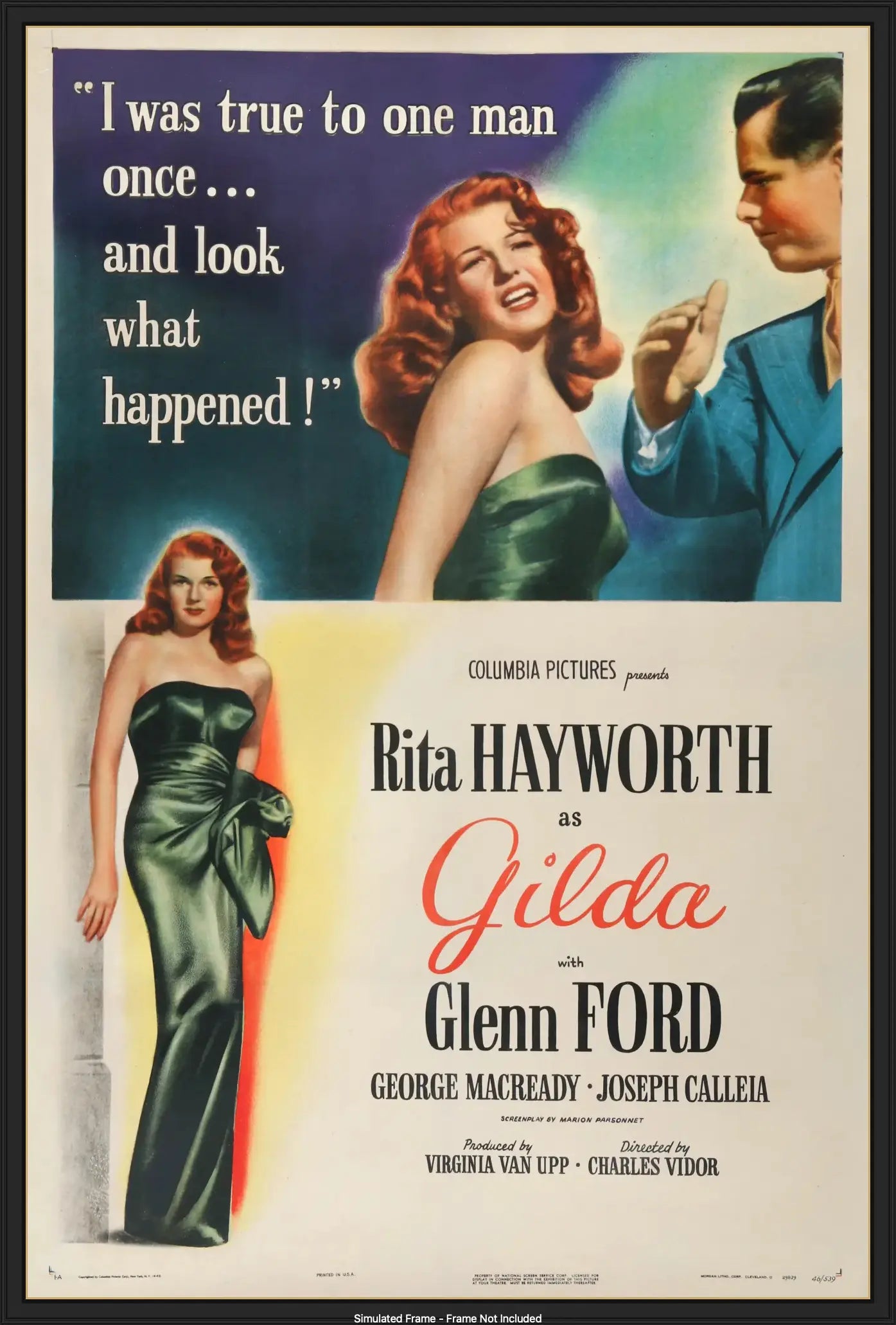 Gilda (1946) original movie poster for sale at Originalfilmart