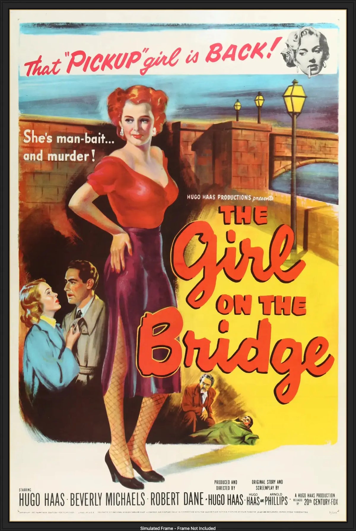 Girl on the Bridge (1951) original movie poster for sale at Originalfilmart