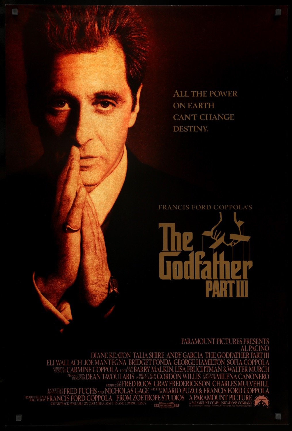 Godfather: Part III (1990) original movie poster for sale at Originalfilmart