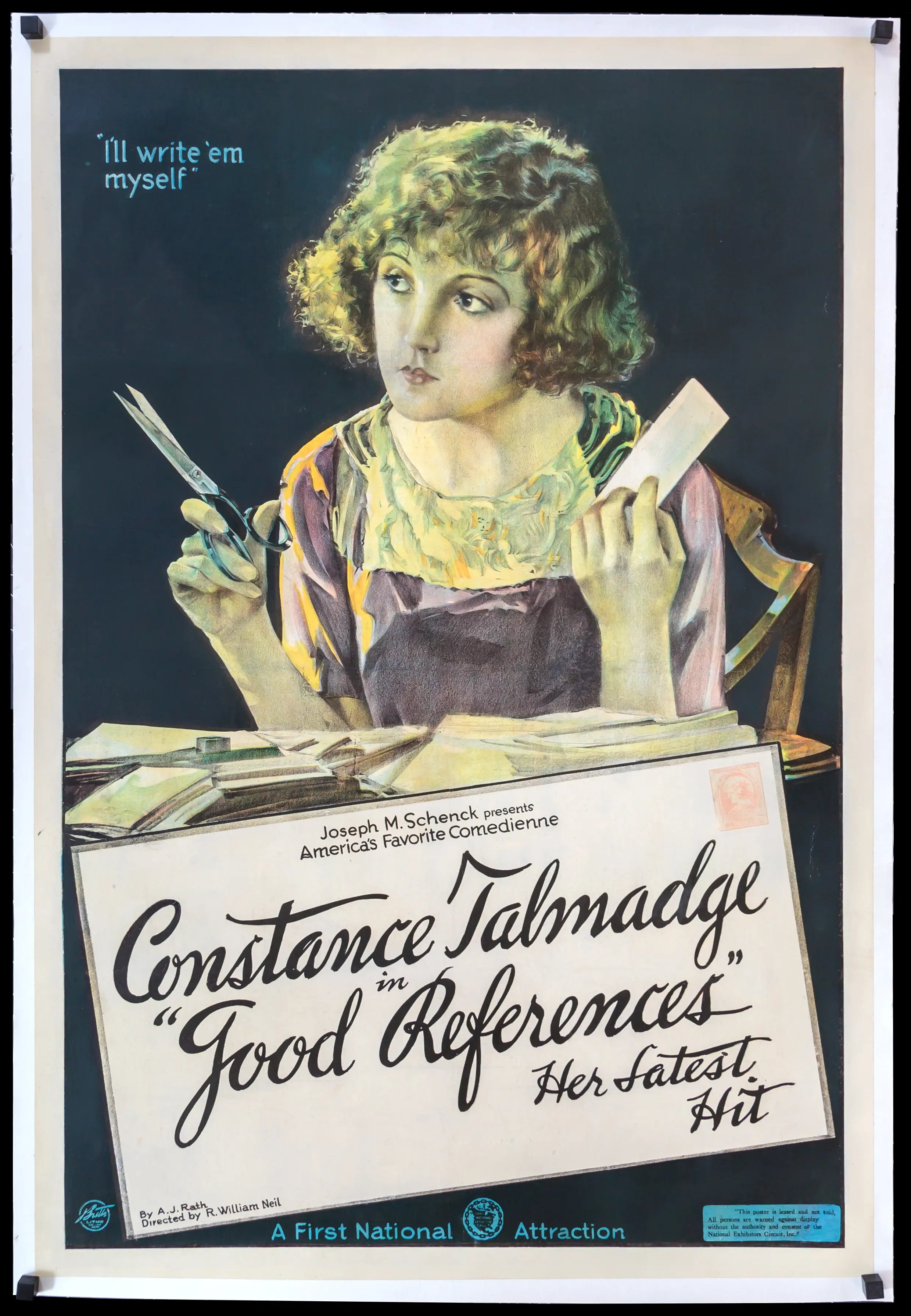 Good References (1920) original movie poster for sale at Originalfilmart