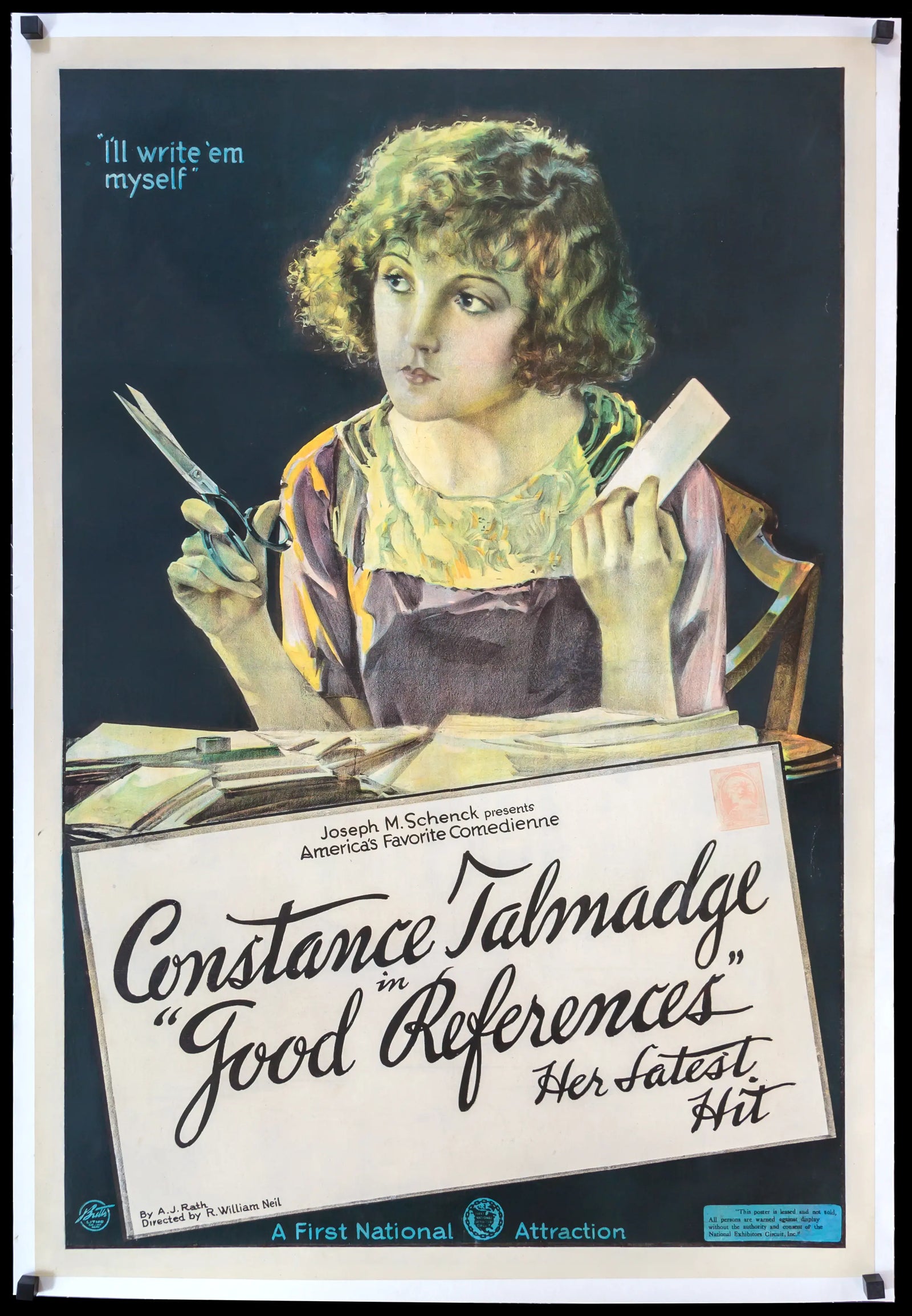 Good References (1920) original movie poster for sale at Originalfilmart
