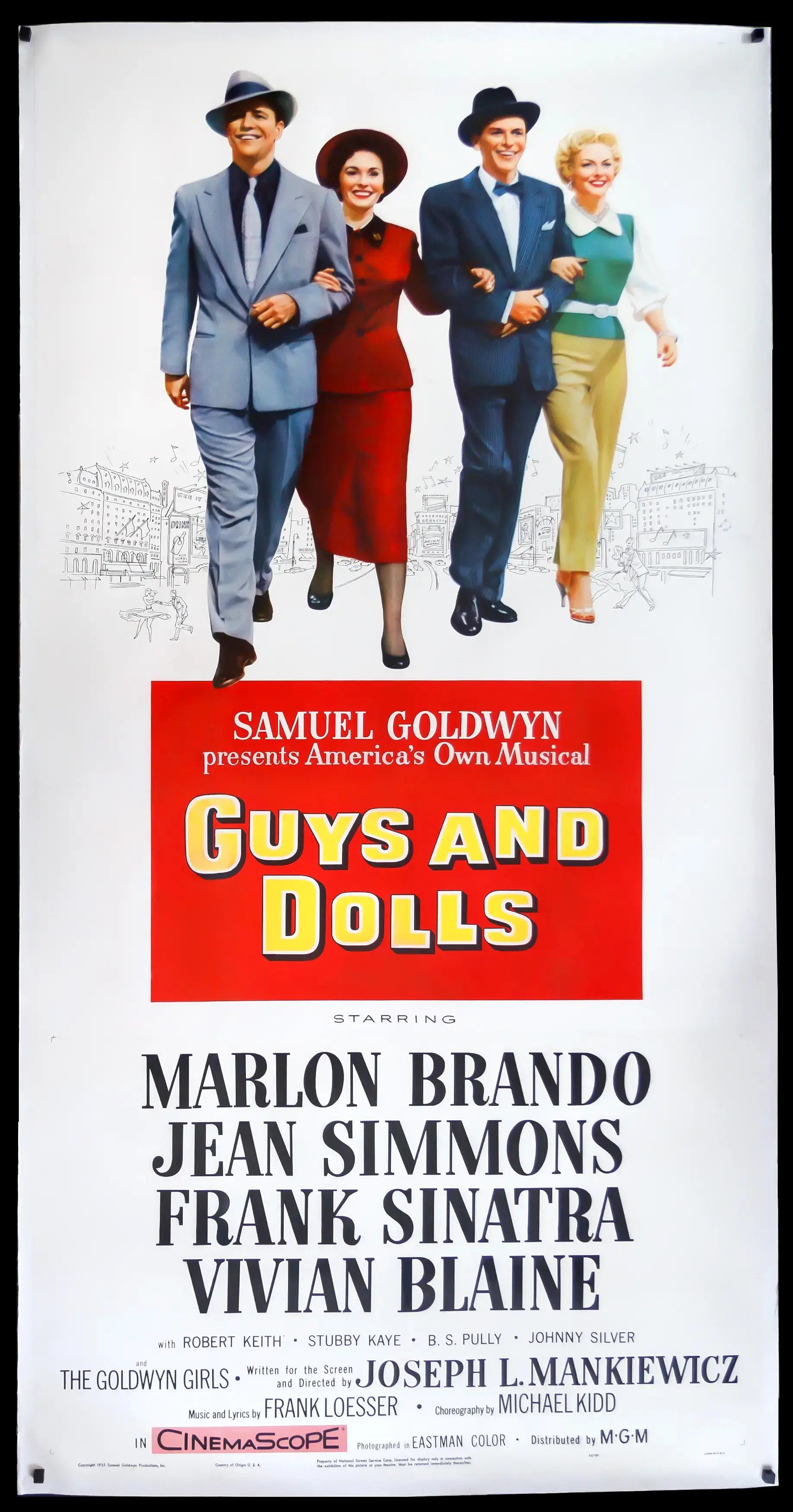 Guys and Dolls (1955) original movie poster for sale at Originalfilmart