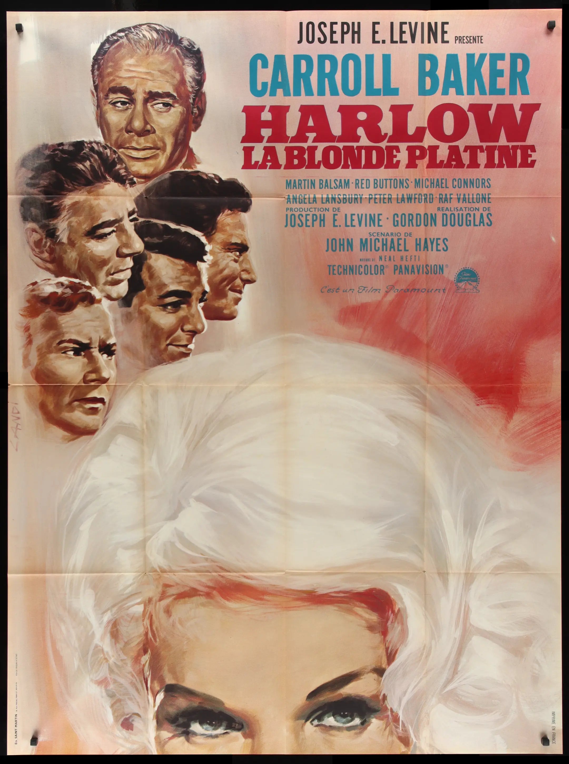 Harlow (1965) original movie poster for sale at Originalfilmart
