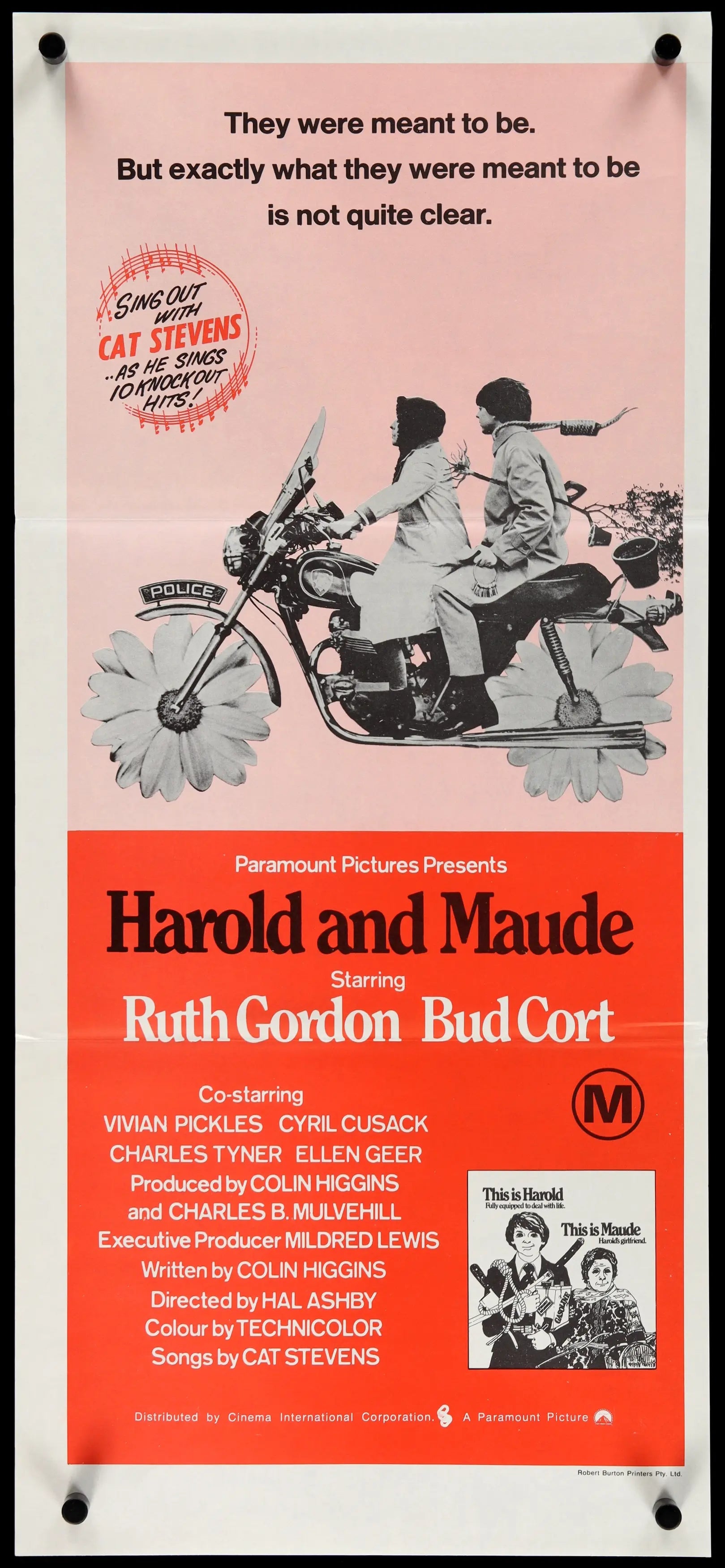 Harold and Maude (1971) original movie poster for sale at Originalfilmart