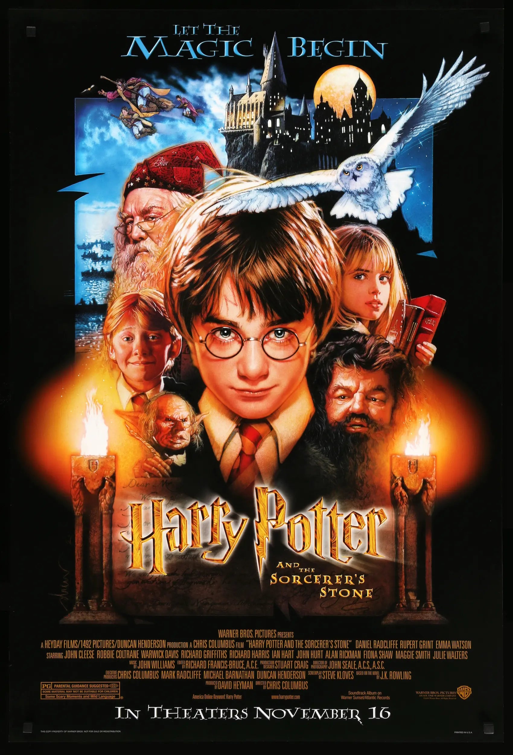 Harry Potter and the Sorcerer's Stone (2001) original movie poster for sale at Originalfilmart