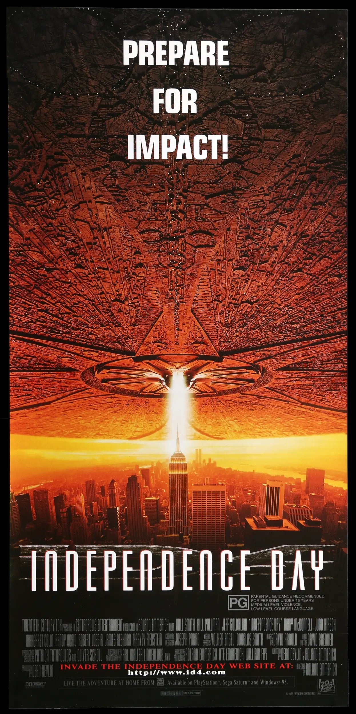 Independence Day (1996) original movie poster for sale at Originalfilmart