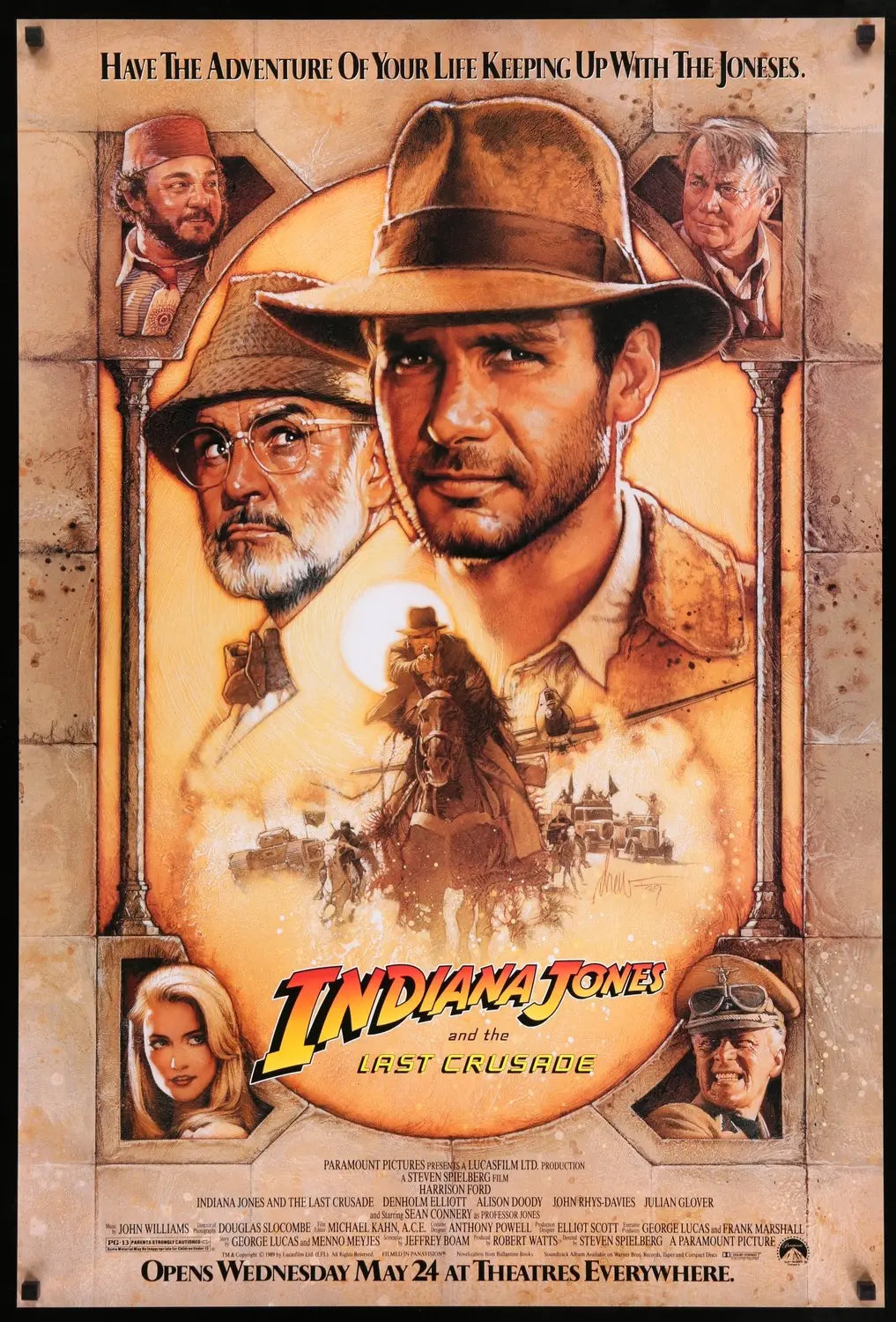 Indiana Jones and the Last Crusade (1989) original movie poster for sale at Originalfilmart