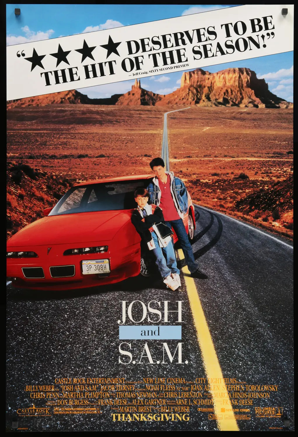 Josh and S.A.M. (1993) original movie poster for sale at Originalfilmart