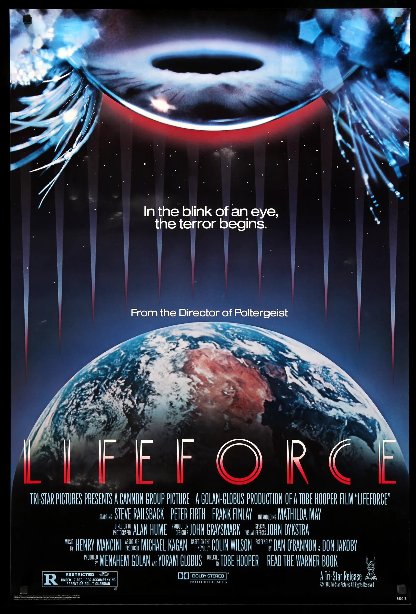 Lifeforce (1985) original movie poster for sale at Originalfilmart