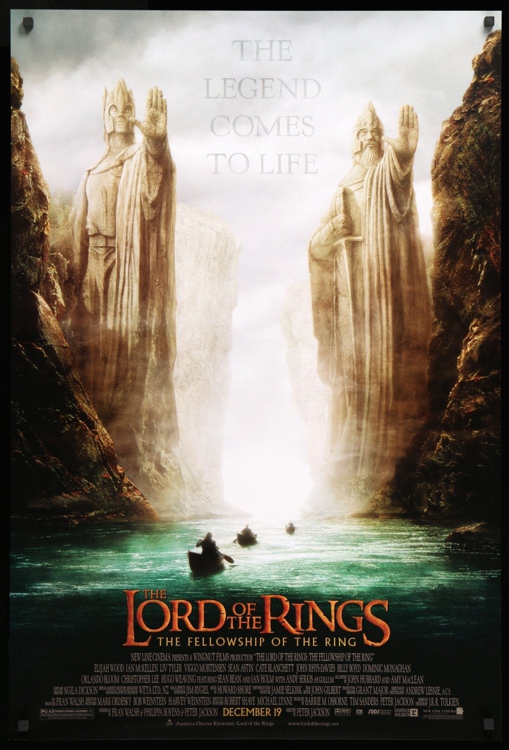 Lord of the Rings: The Fellowship of the Ring (2001) original movie poster for sale at Originalfilmart