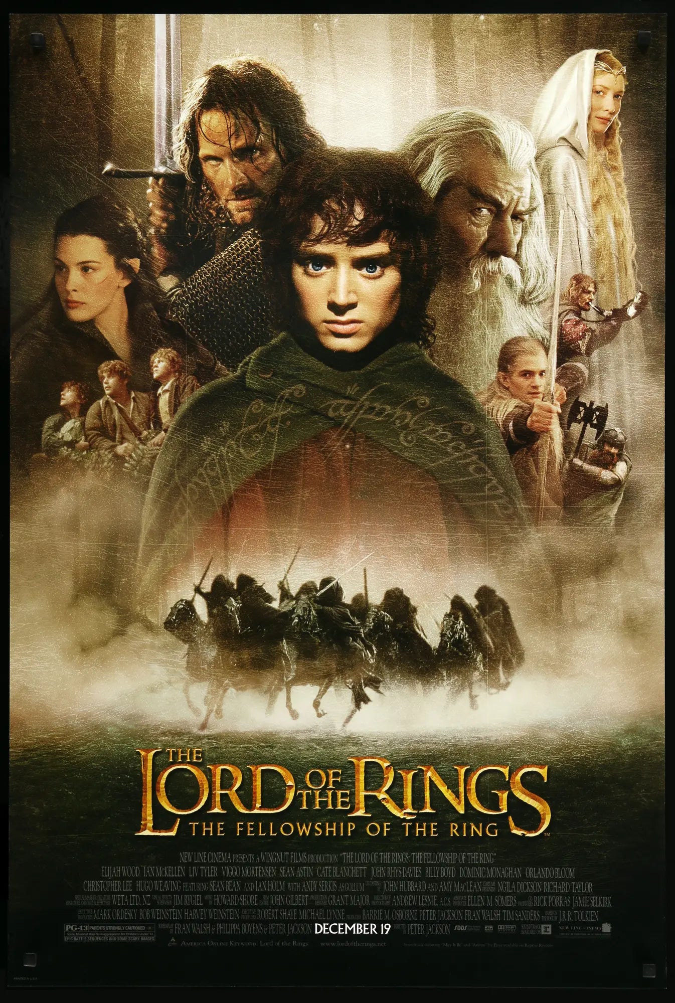 Lord of the Rings: The Fellowship of the Ring (2001) original movie poster for sale at Originalfilmart