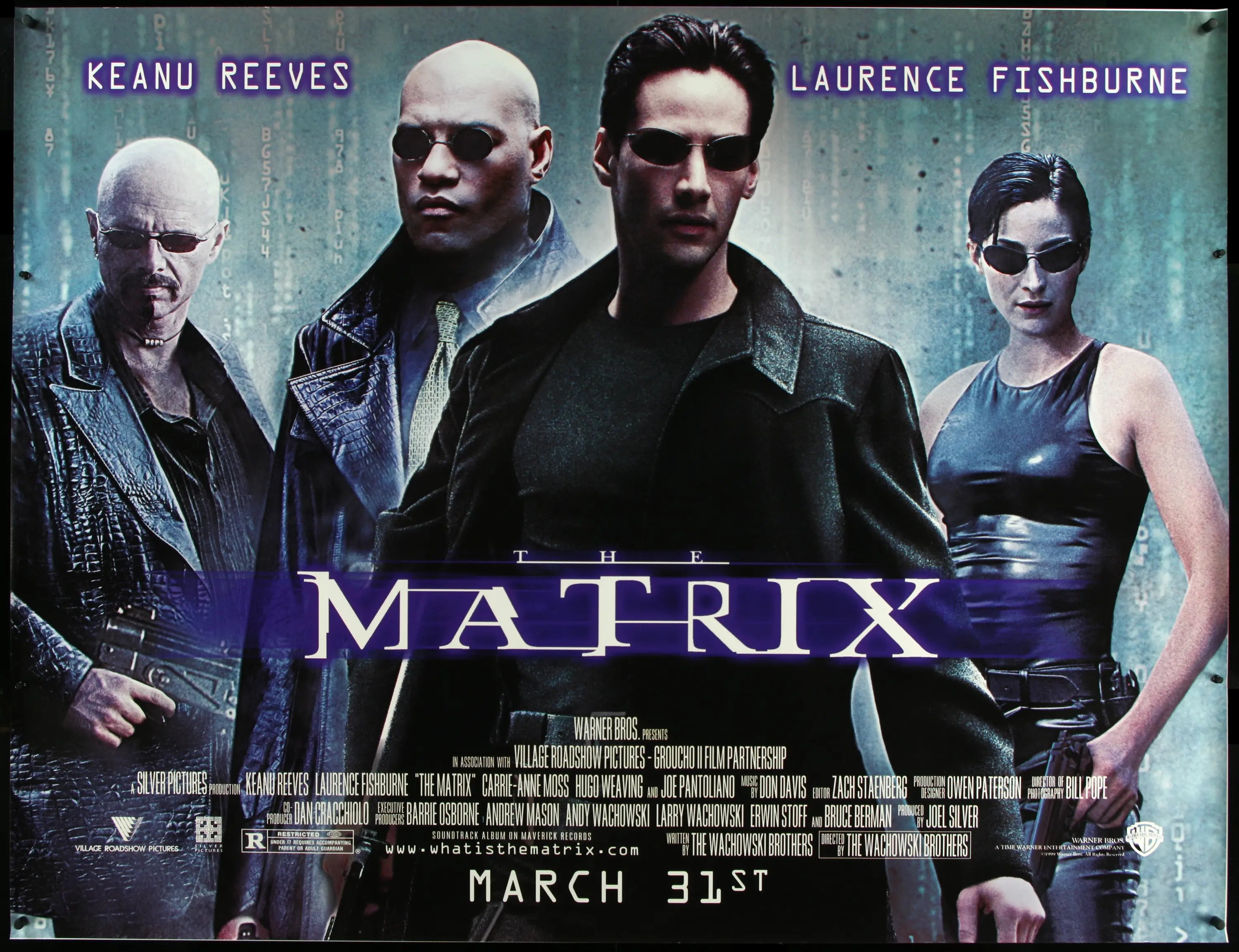 Matrix (1999) original movie poster for sale at Originalfilmart