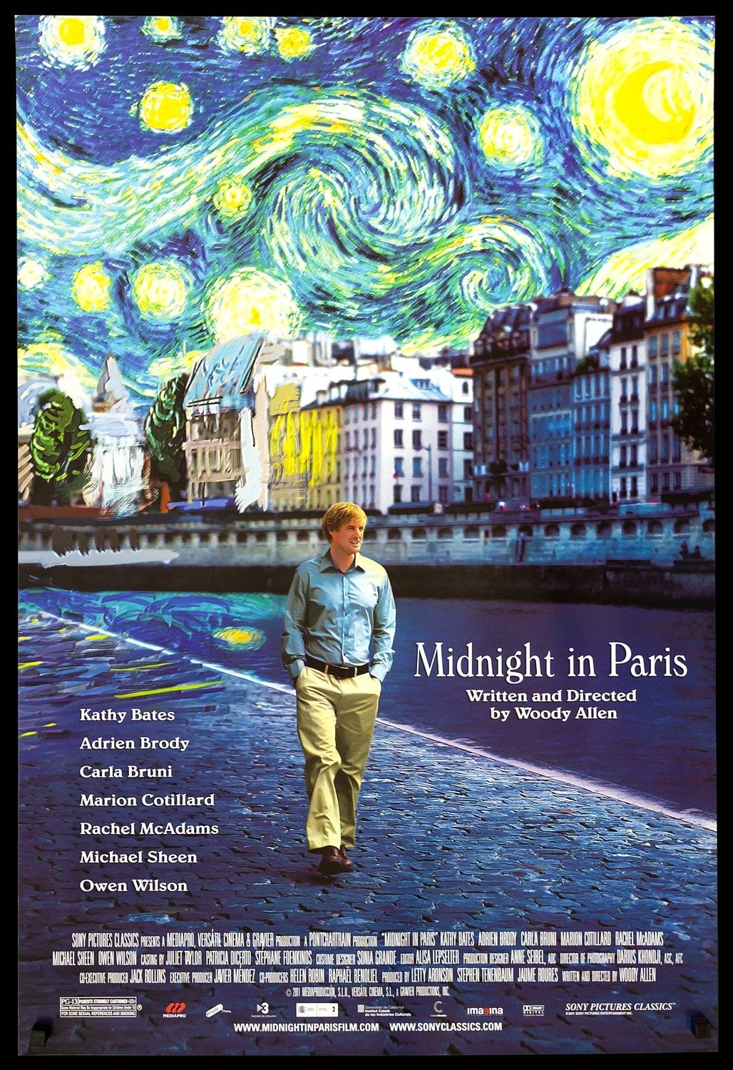 Midnight in Paris (2011) original movie poster for sale at Originalfilmart
