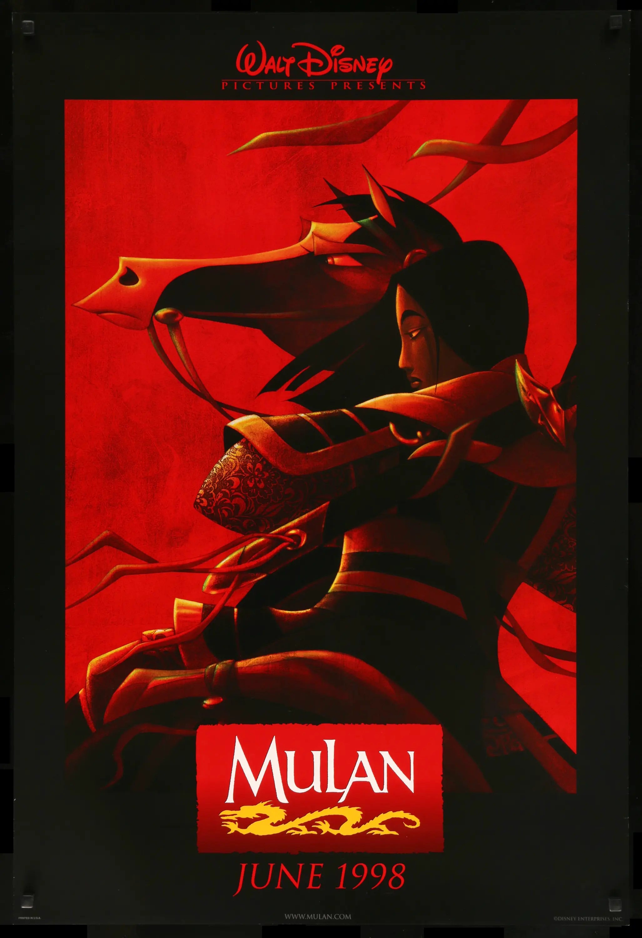 Mulan (1998) original movie poster for sale at Originalfilmart