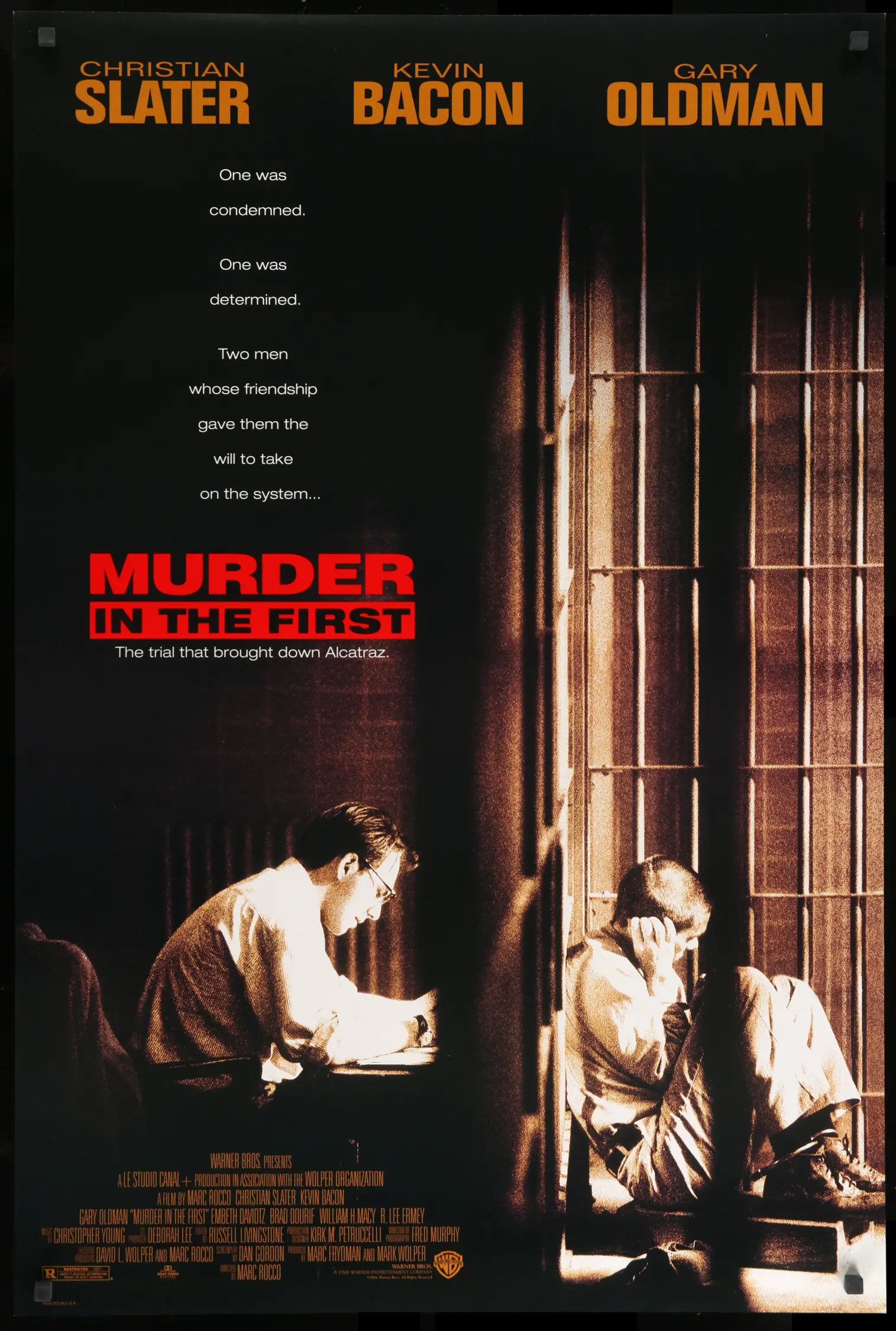 Murder in the First (1995) original movie poster for sale at Originalfilmart