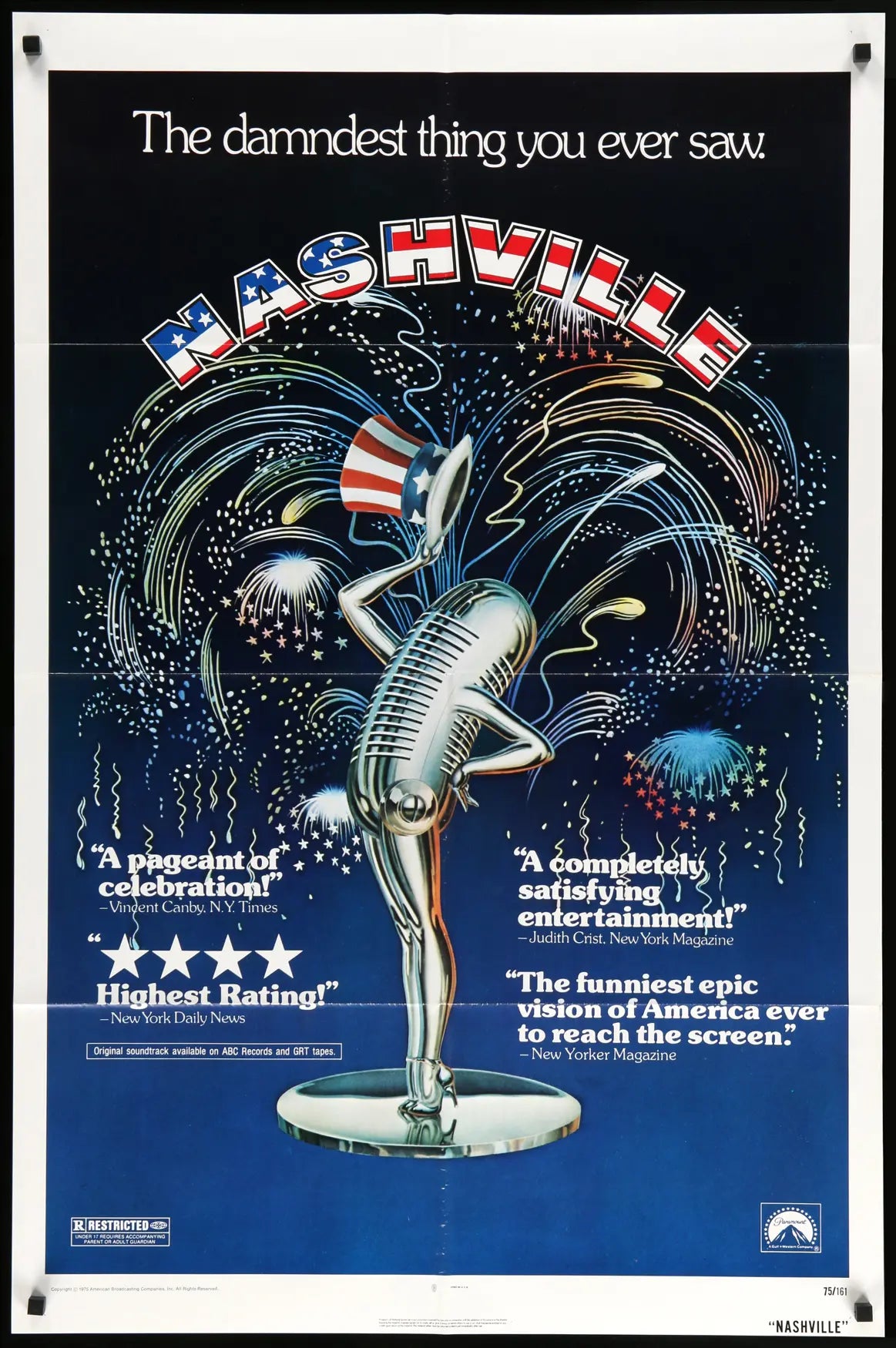 Nashville (1975) original movie poster for sale at Originalfilmart