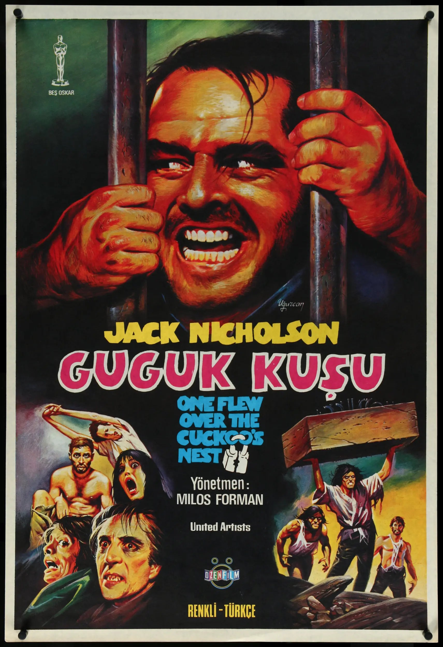 One Flew Over the Cuckoo's Nest (1975) original movie poster for sale at Originalfilmart