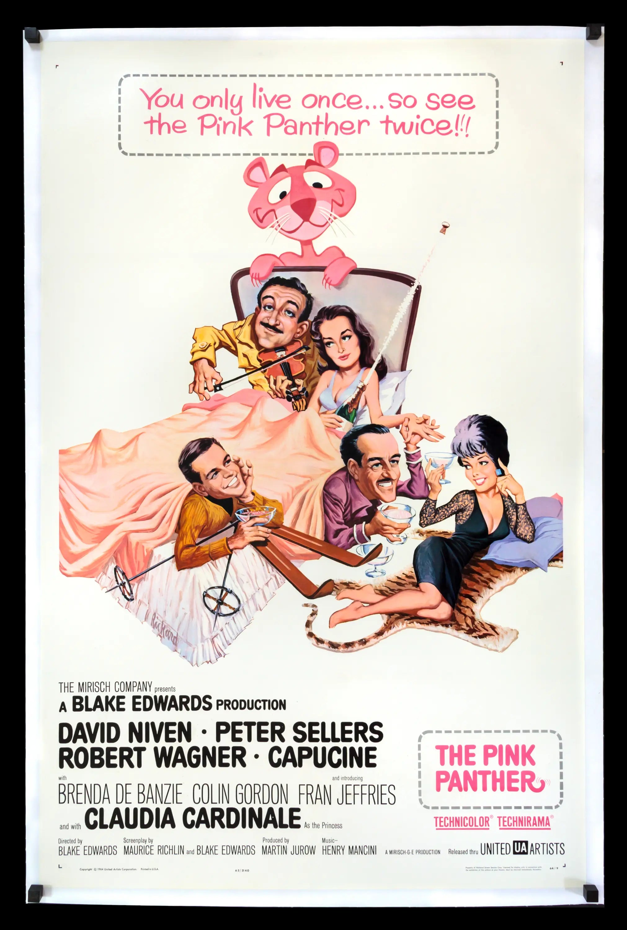Pink Panther (1963) original movie poster for sale at Originalfilmart