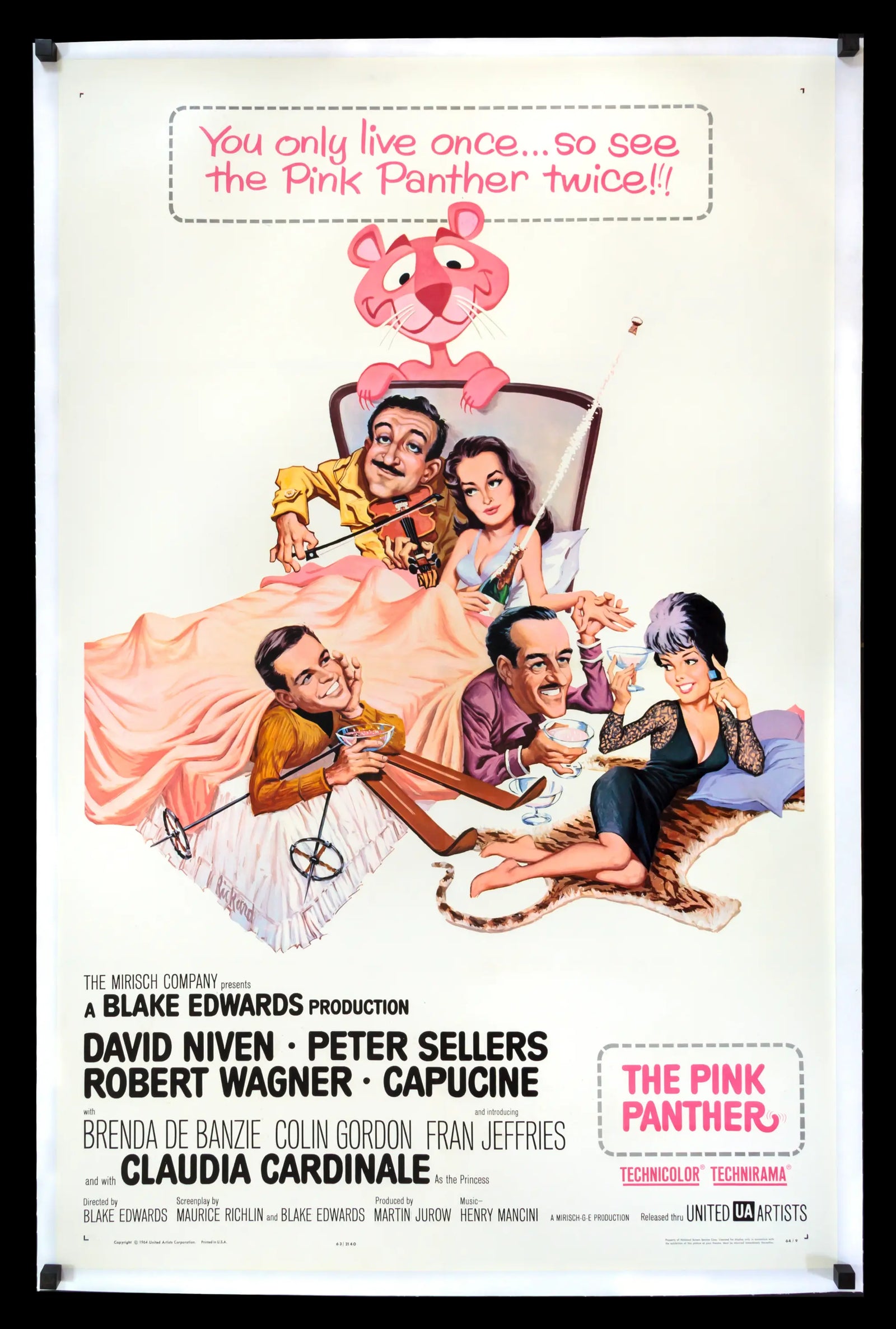 Pink Panther (1963) original movie poster for sale at Originalfilmart