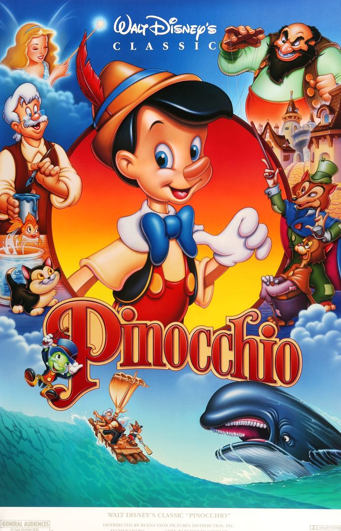 Pinocchio (1940) original movie poster for sale at Originalfilmart