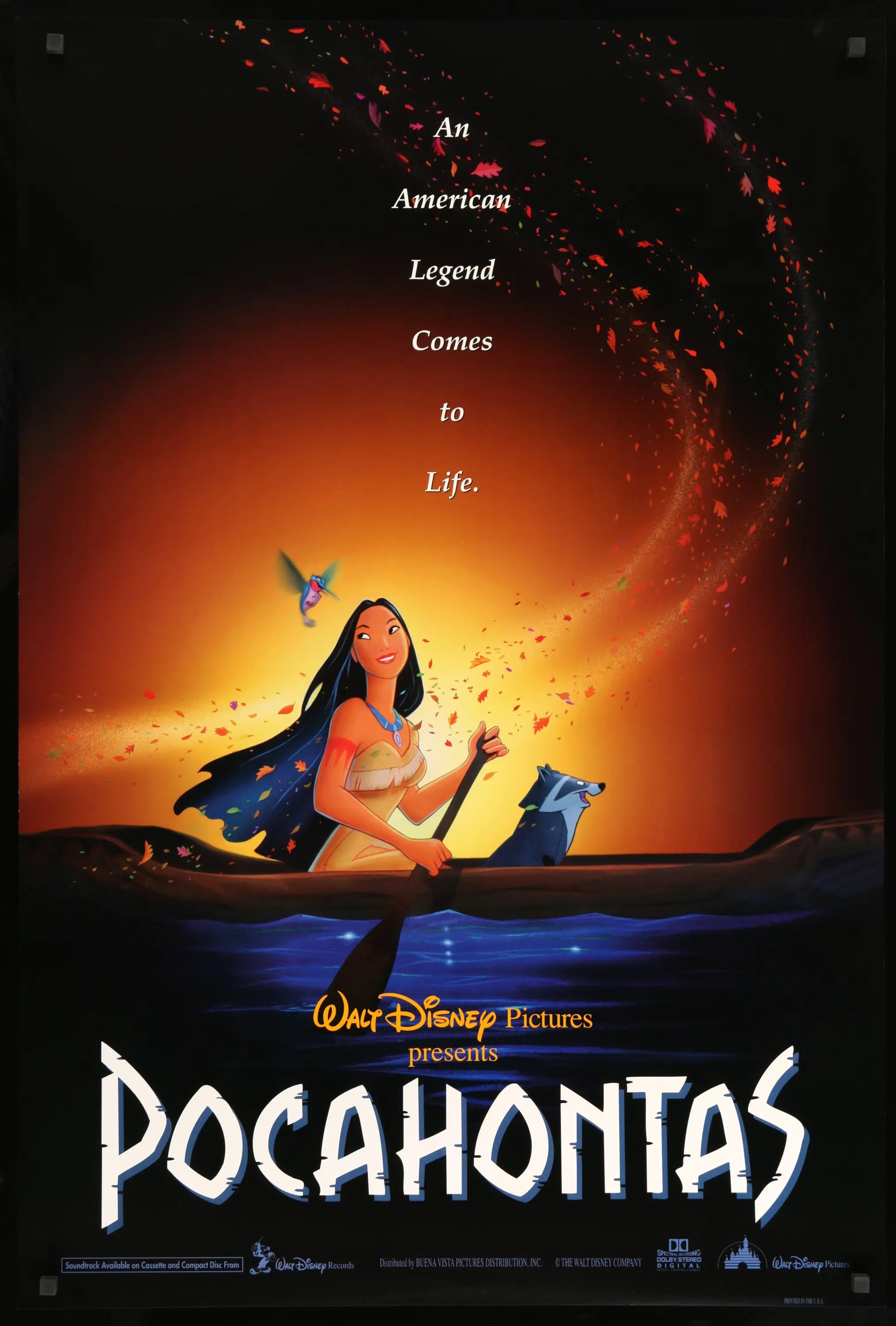Pocahontas (1995) original movie poster for sale at Originalfilmart