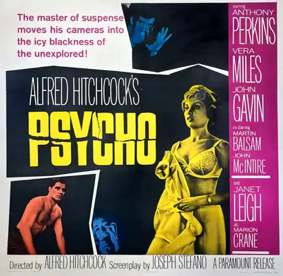 Psycho (1960) original movie poster for sale at Originalfilmart