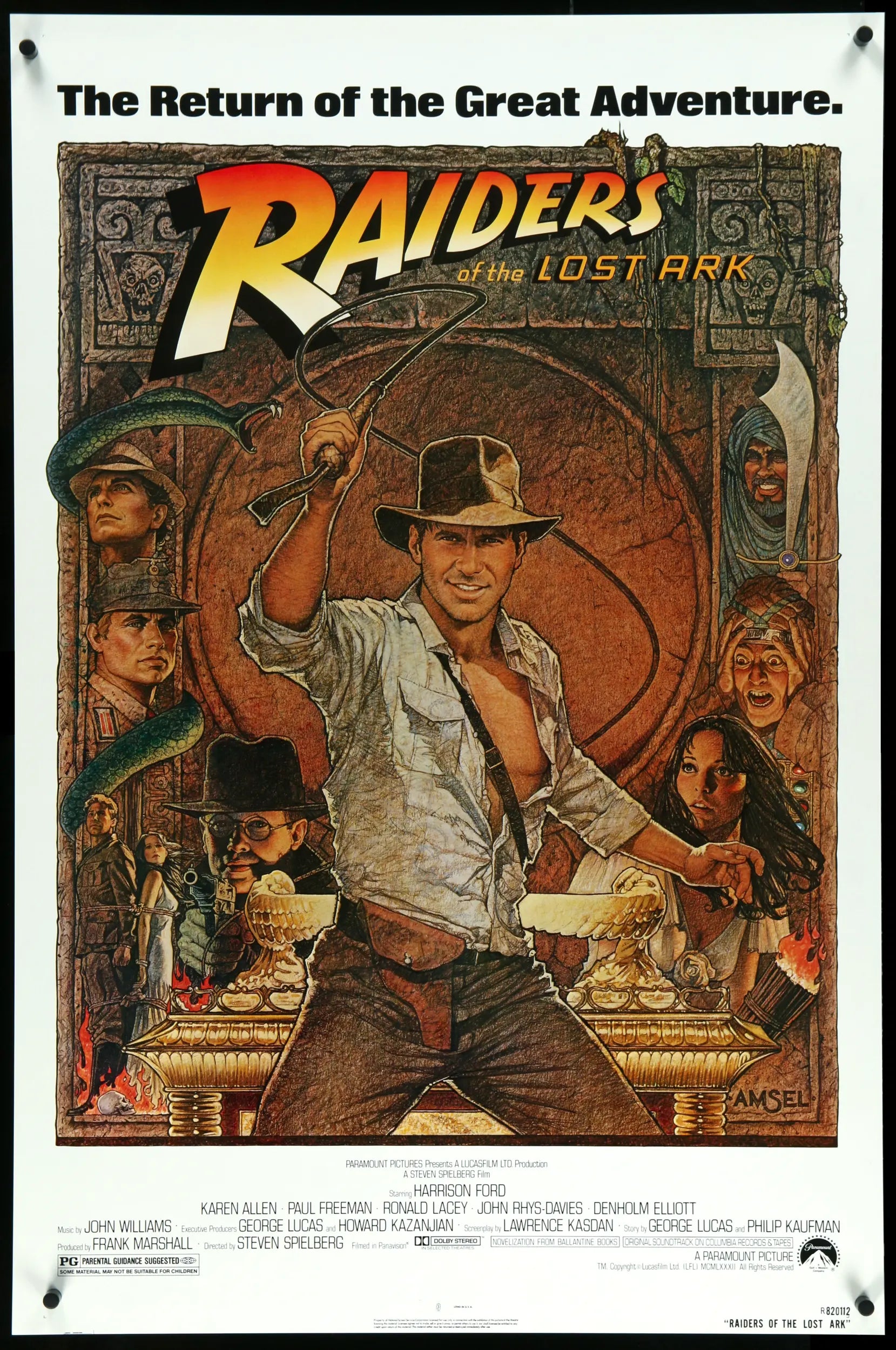 Raiders of the Lost Ark (1981) original movie poster for sale at Originalfilmart