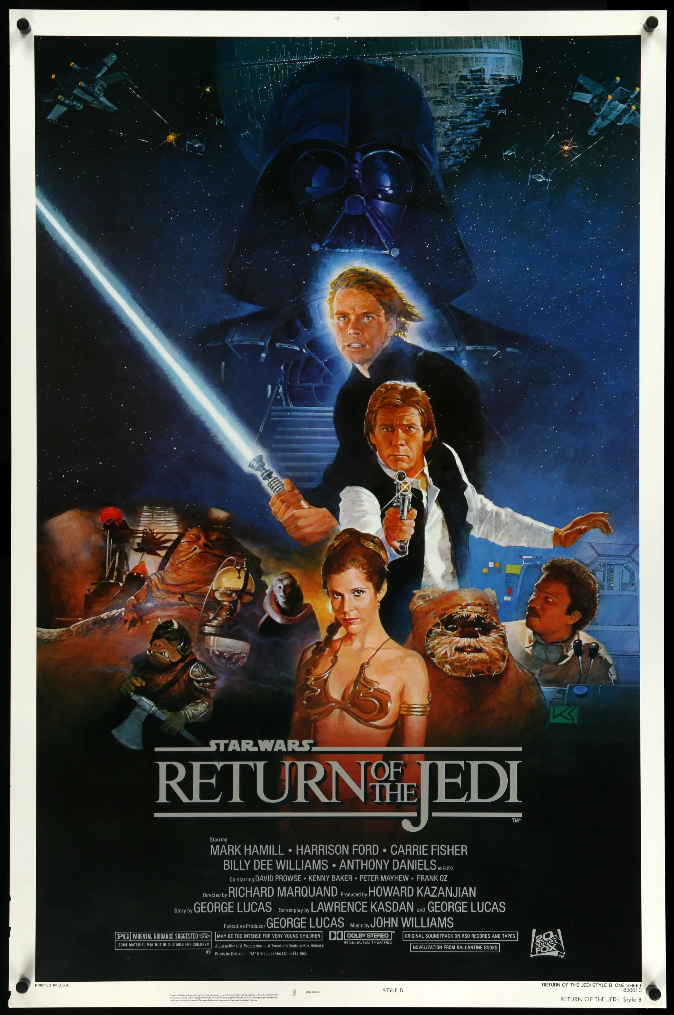 Return of the Jedi (1983) original movie poster for sale at Originalfilmart