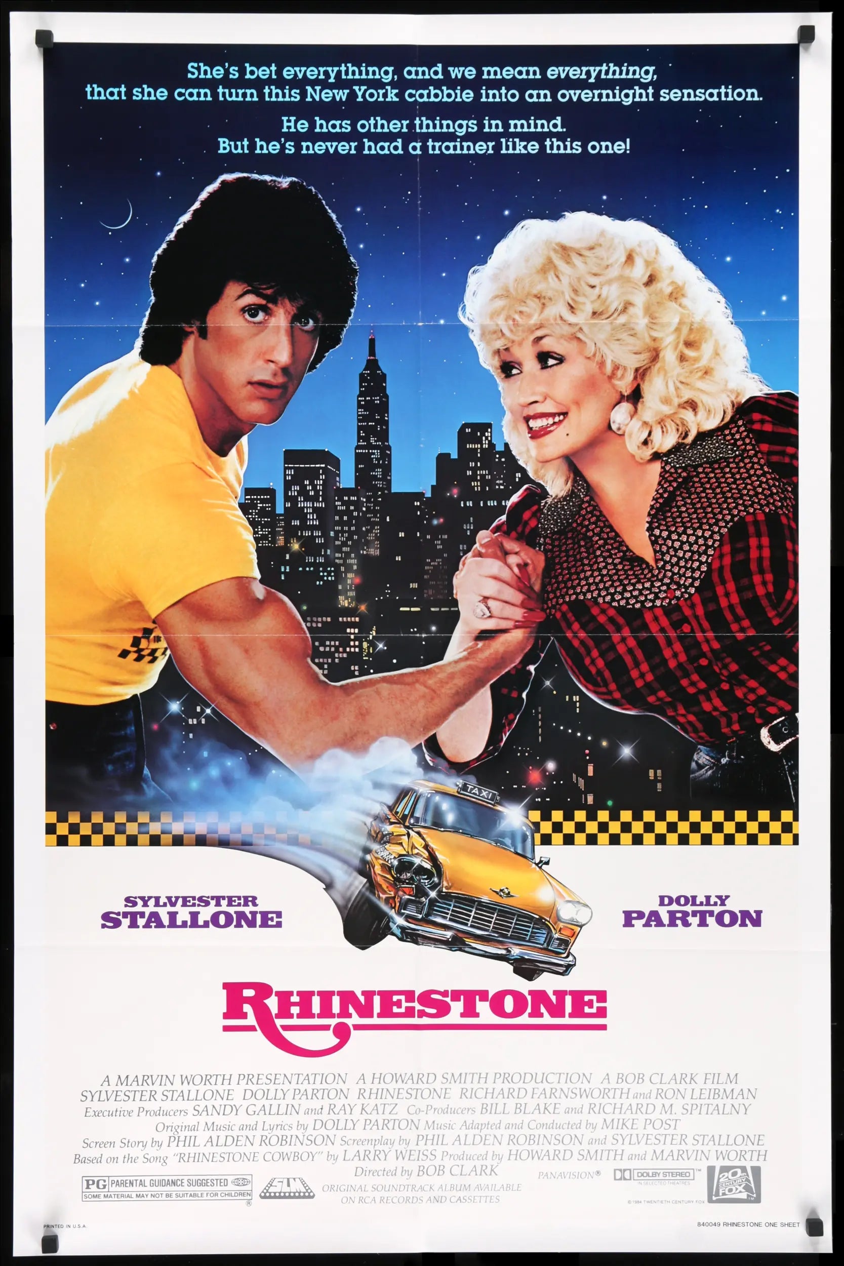 Rhinestone (1984) original movie poster for sale at Originalfilmart