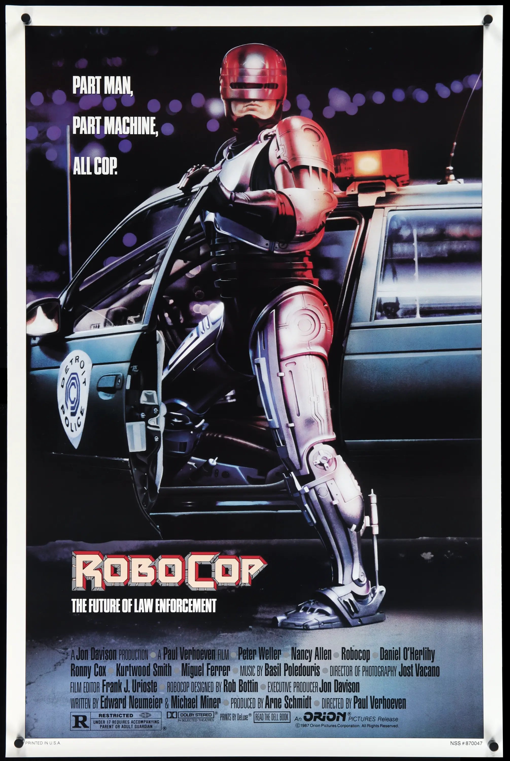 Robocop (1987) original movie poster for sale at Originalfilmart