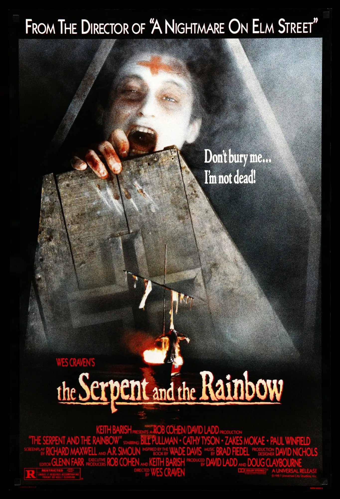 Serpent and the Rainbow (1988) original movie poster for sale at Originalfilmart