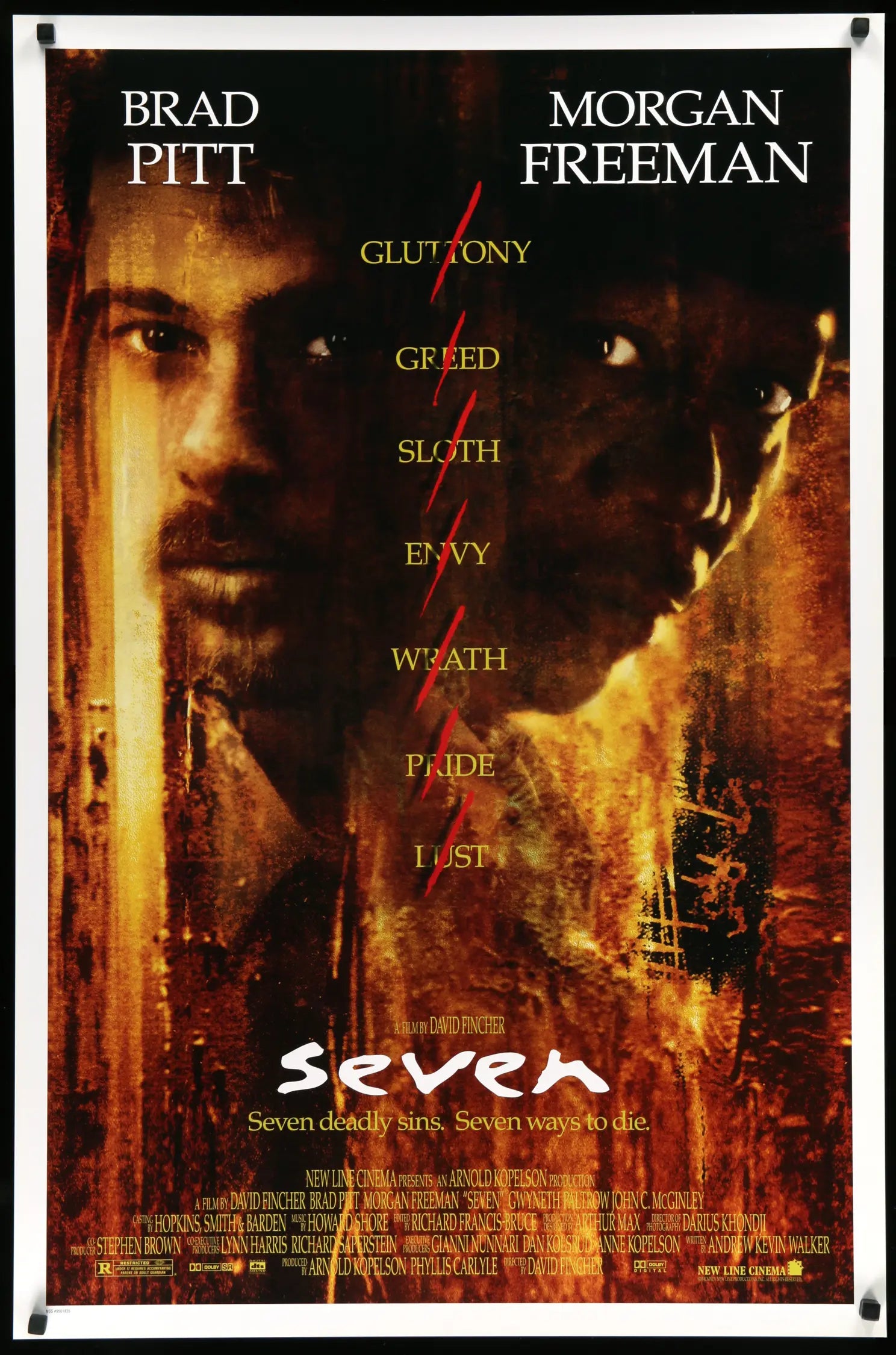 Seven (1995) original movie poster for sale at Originalfilmart