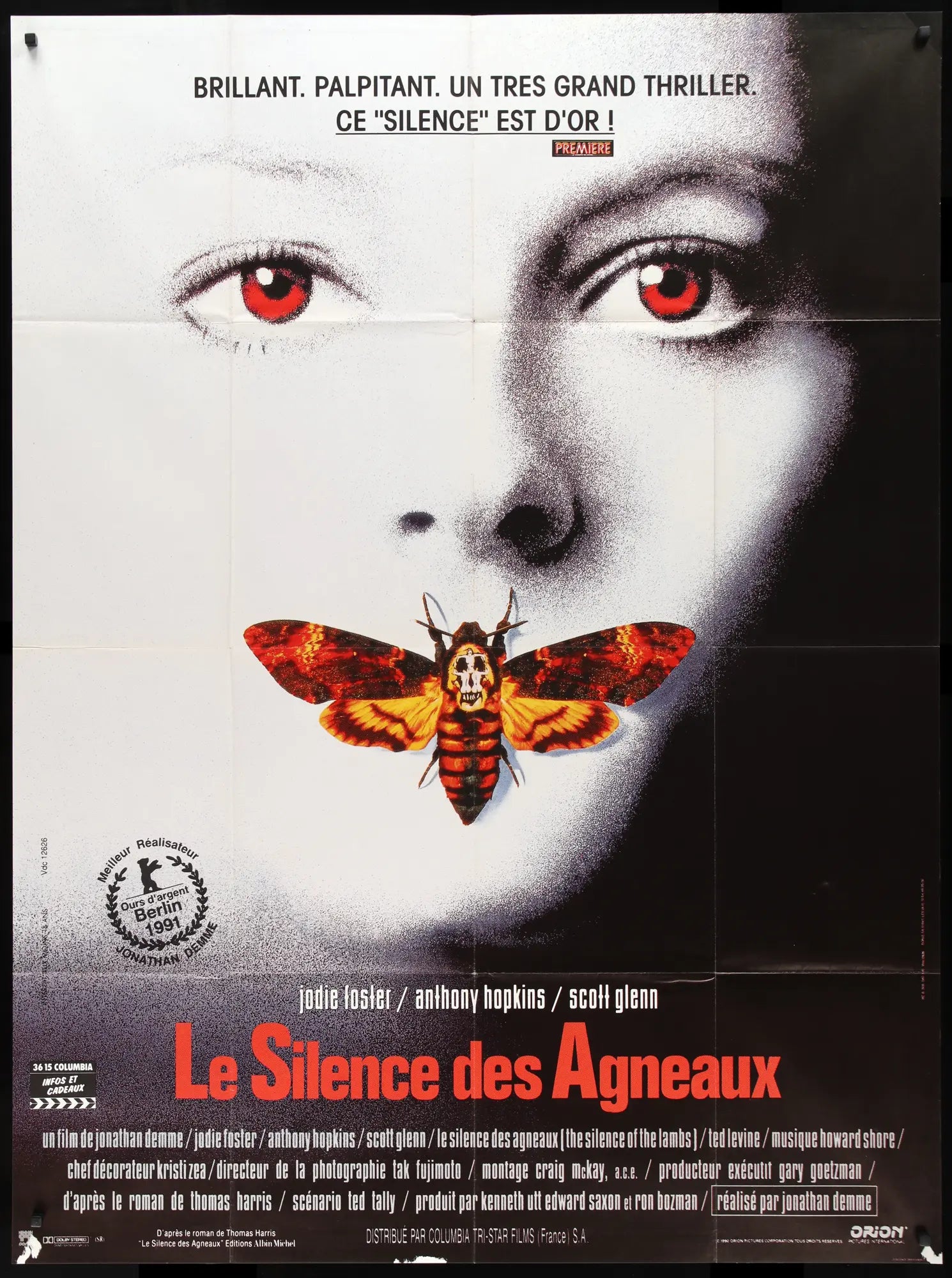 Silence of the Lambs (1991) original movie poster for sale at Originalfilmart