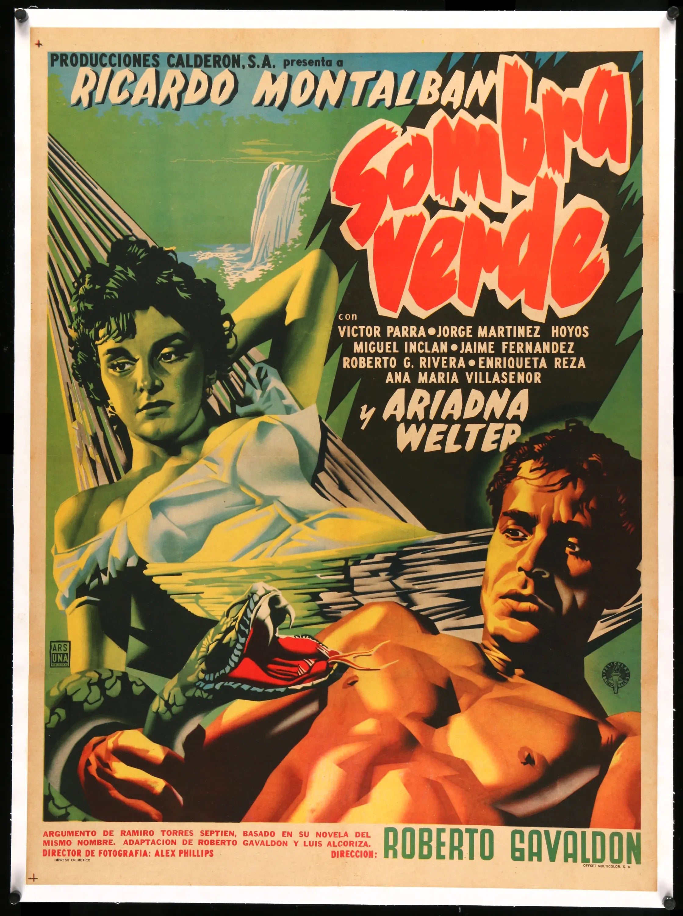 Sombra Verde (1954) original movie poster for sale at Originalfilmart