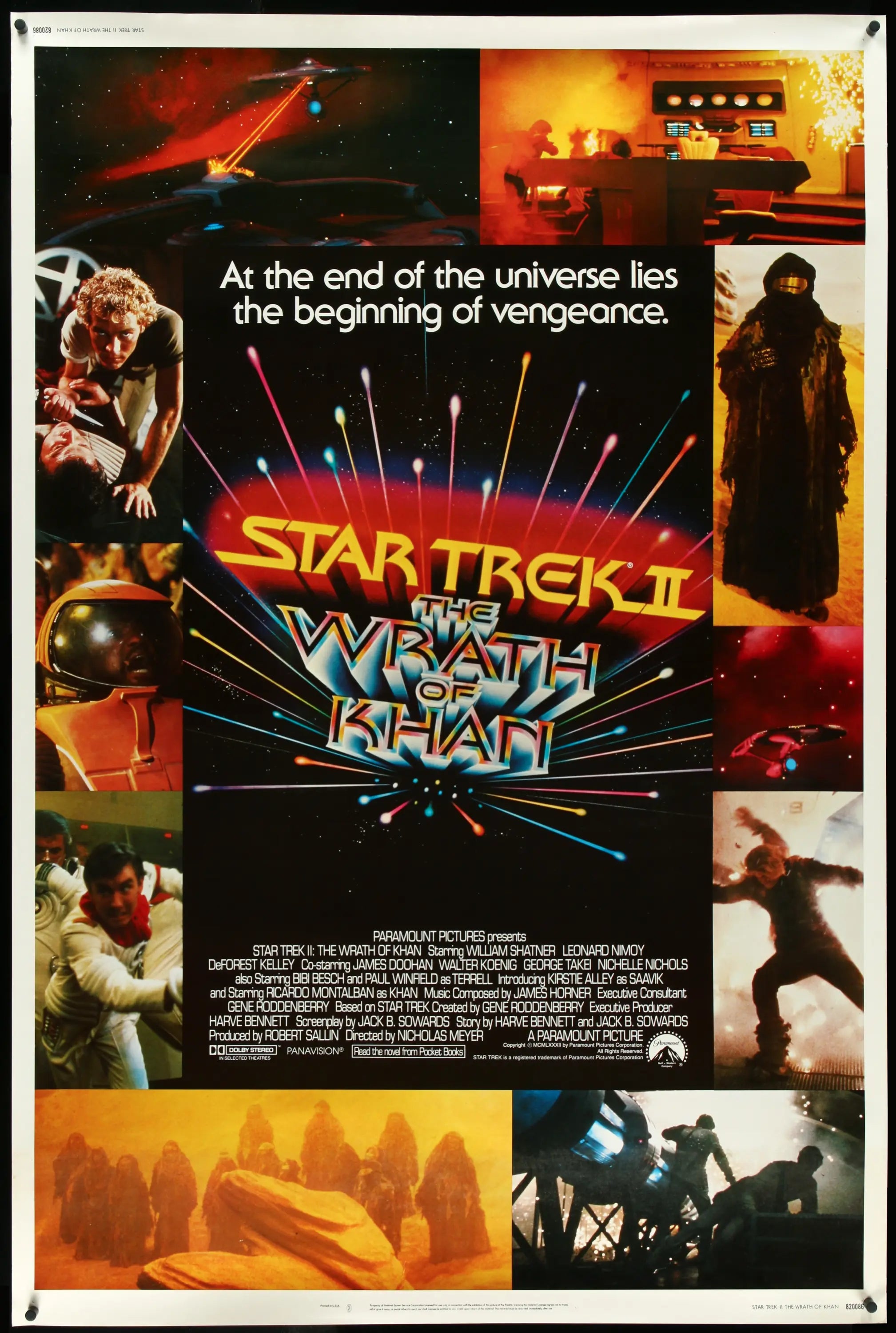 Star Trek II: The Wrath of Khan (1982) original movie poster for sale at Originalfilmart