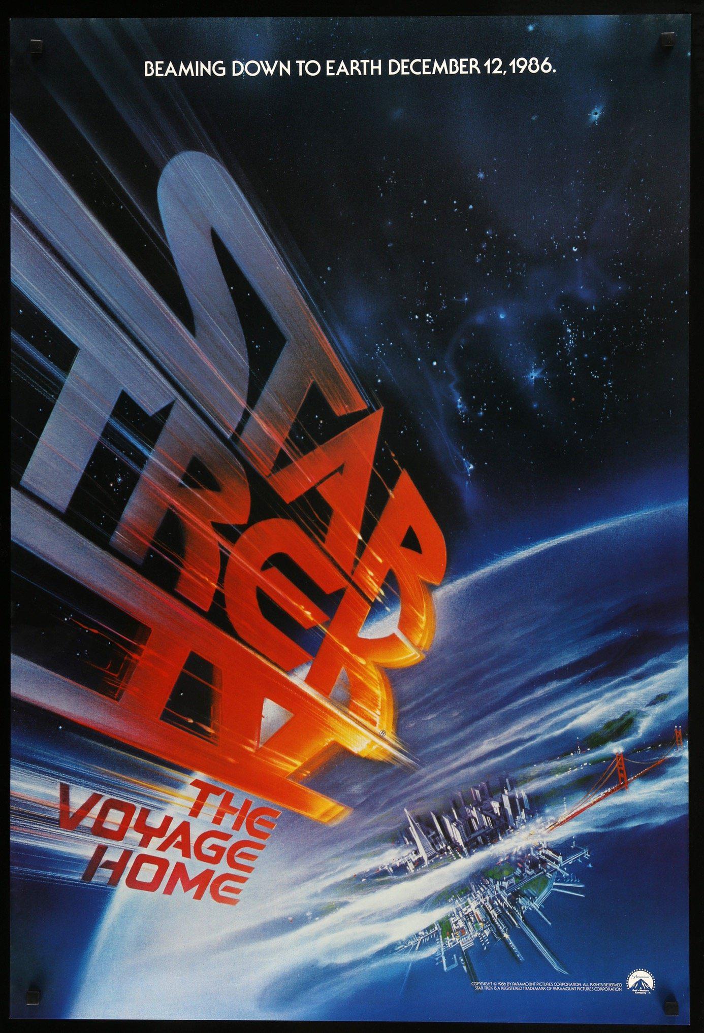Star Trek IV: The Voyage Home (1986) original movie poster for sale at Originalfilmart
