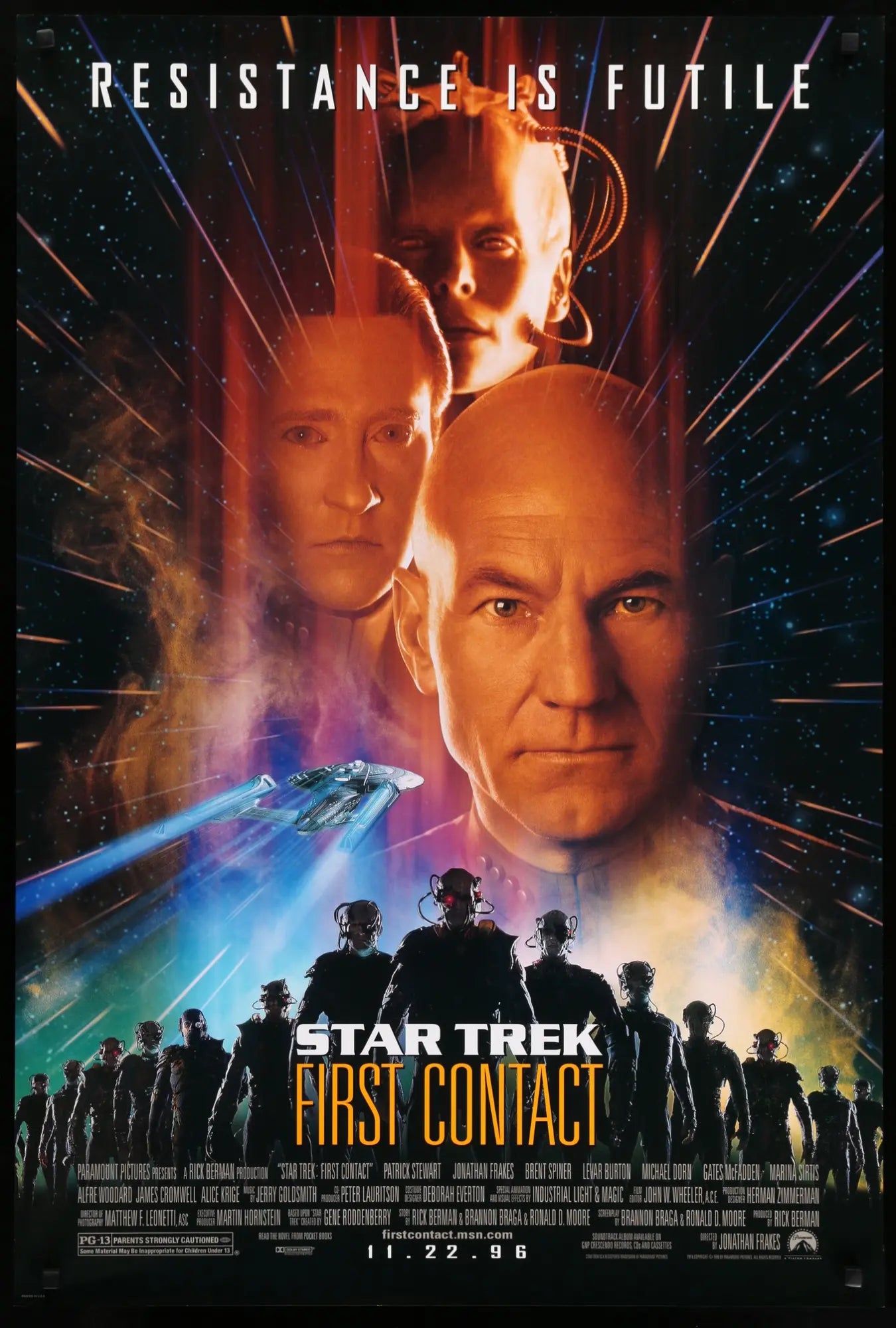 Star Trek: First Contact (1996) original movie poster for sale at Originalfilmart