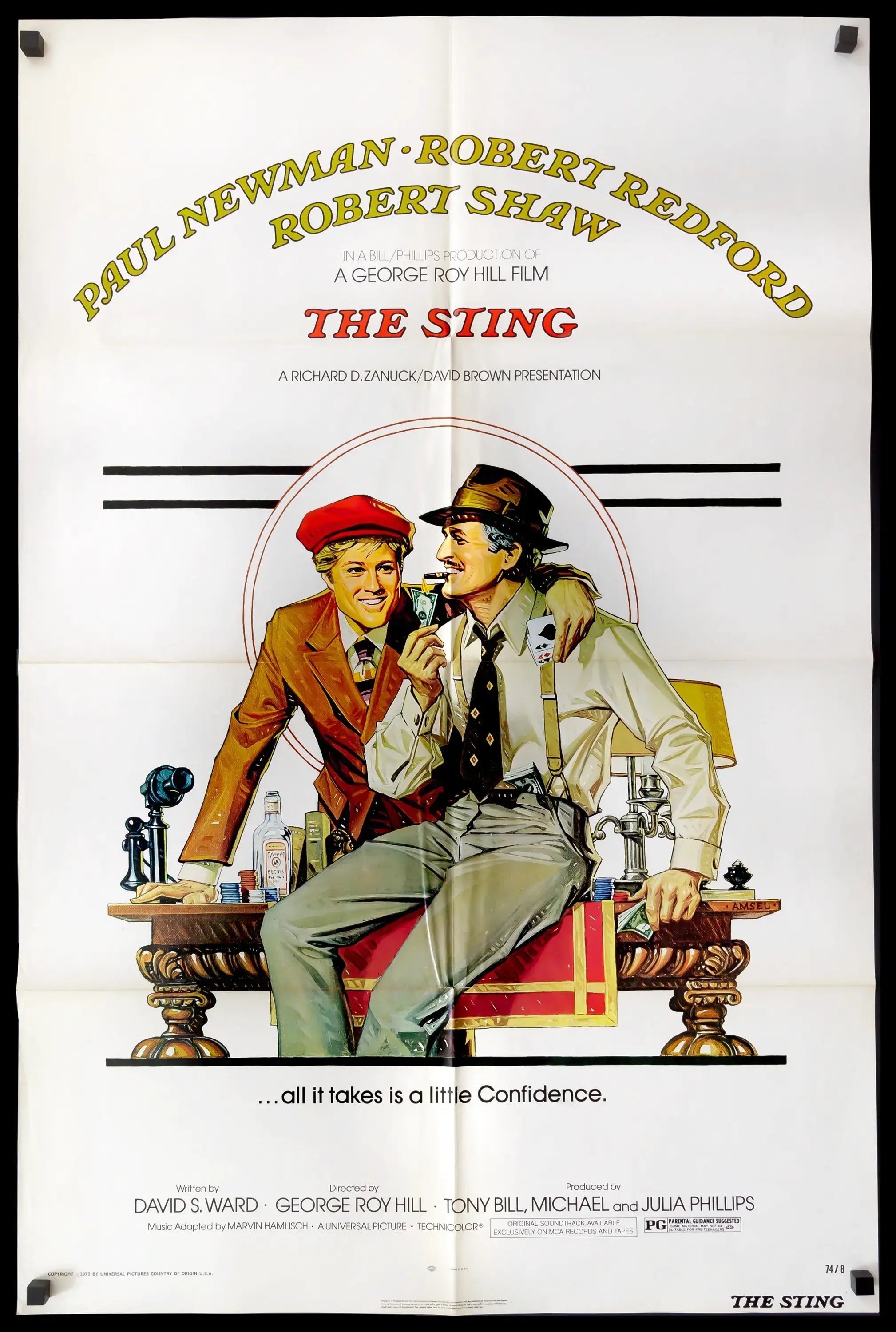 Sting (1973) original movie poster for sale at Originalfilmart
