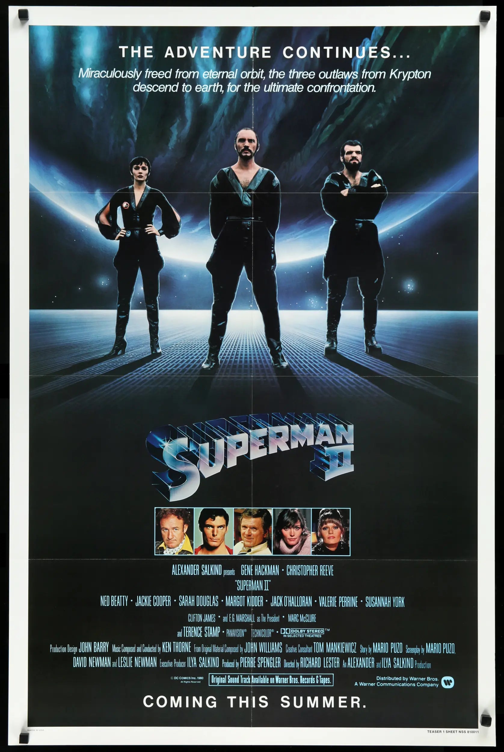 Superman II (1980) original movie poster for sale at Originalfilmart