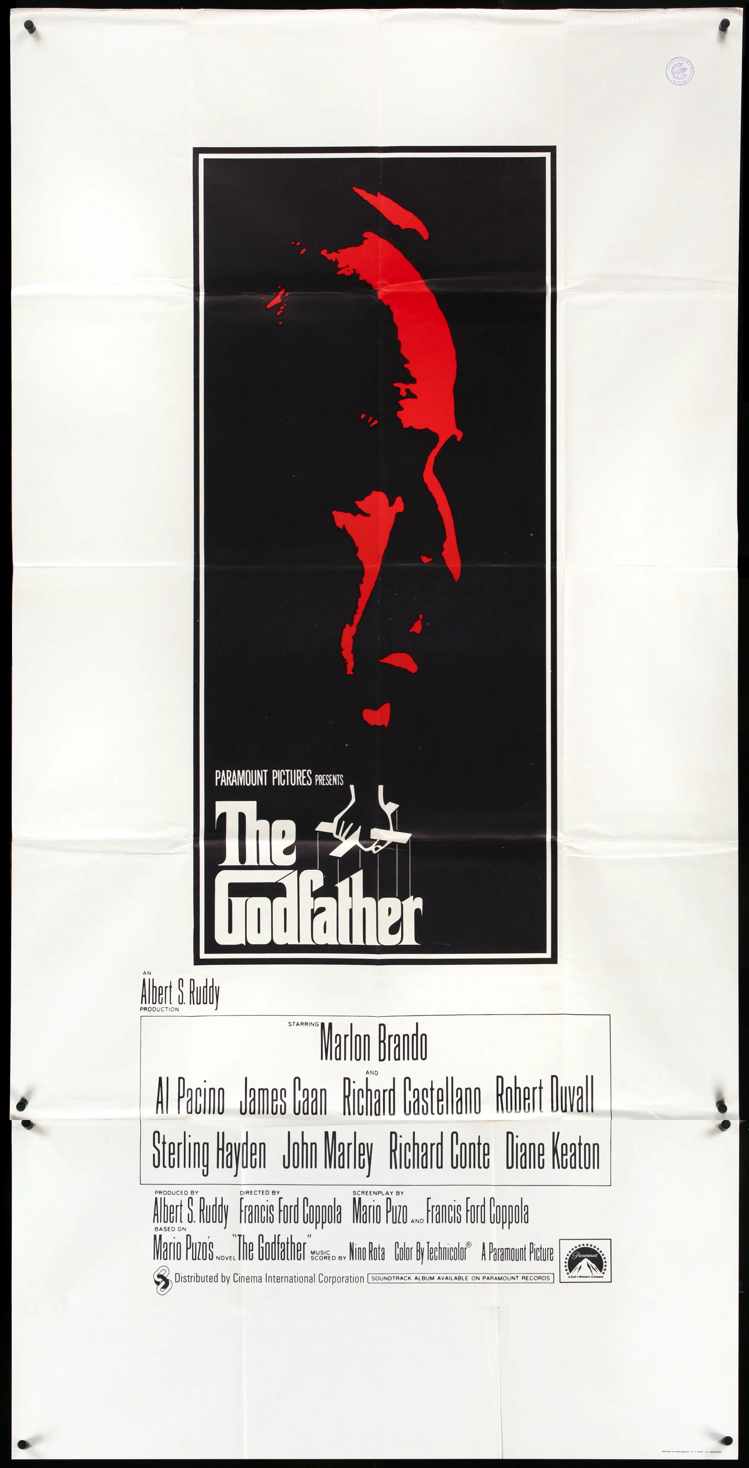 Godfather (1972) original movie poster for sale at Originalfilmart