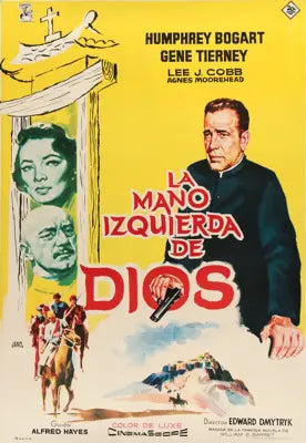 Left Hand of God (1955) original movie poster for sale at Originalfilmart