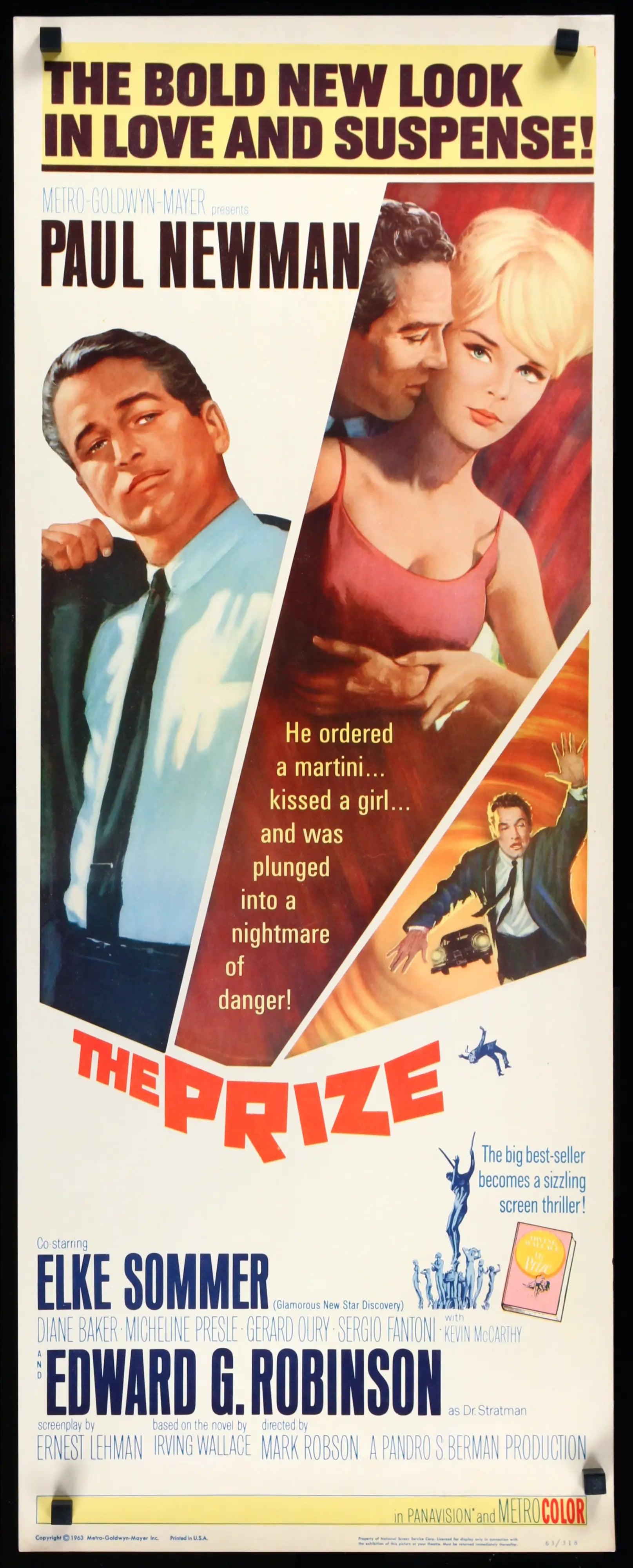 Prize (1963) original movie poster for sale at Originalfilmart