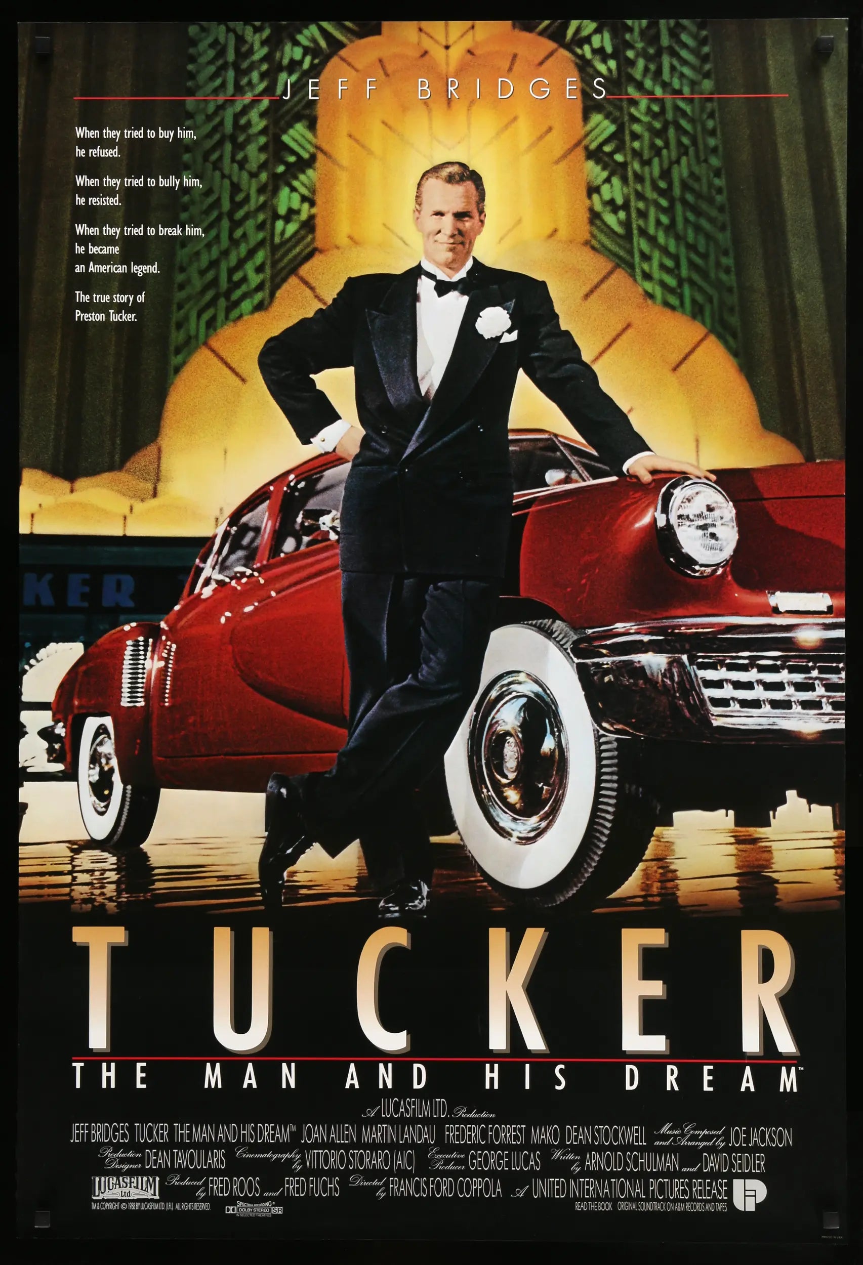 Tucker: The Man and His Dream (1988) original movie poster for sale at Originalfilmart