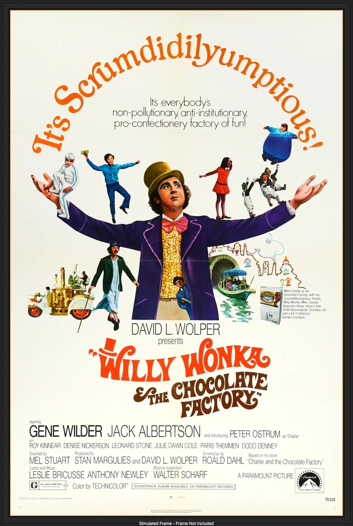 Willy Wonka and the Chocolate Factory (1971) original movie poster for sale at Originalfilmart