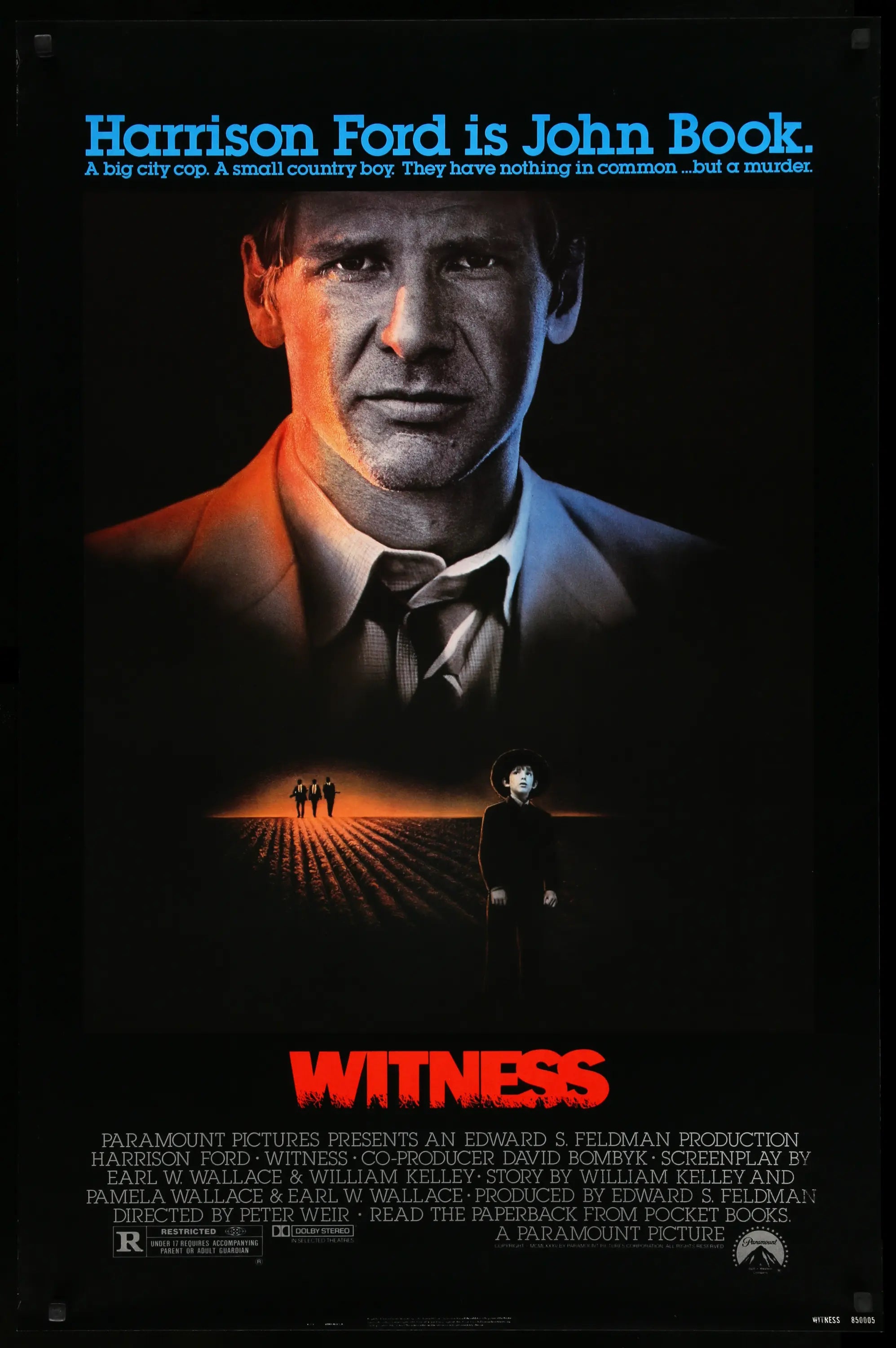 Witness (1985) original movie poster for sale at Originalfilmart