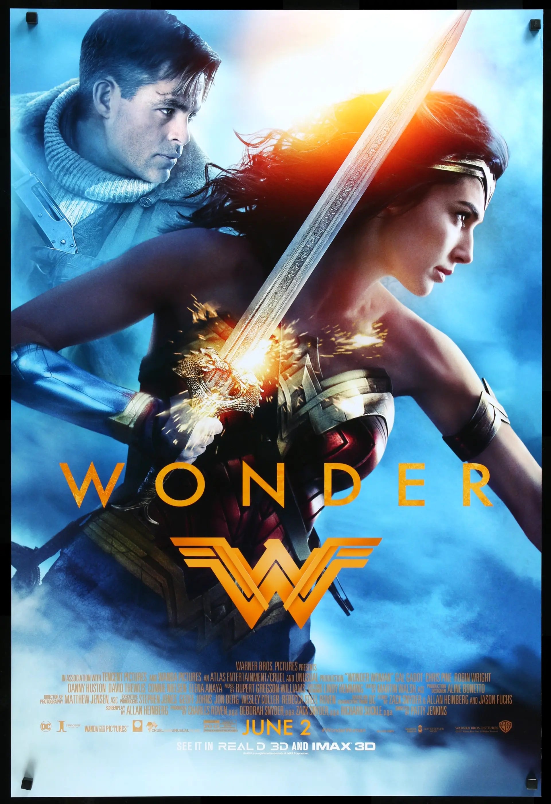 Wonder Woman (2017) original movie poster for sale at Originalfilmart