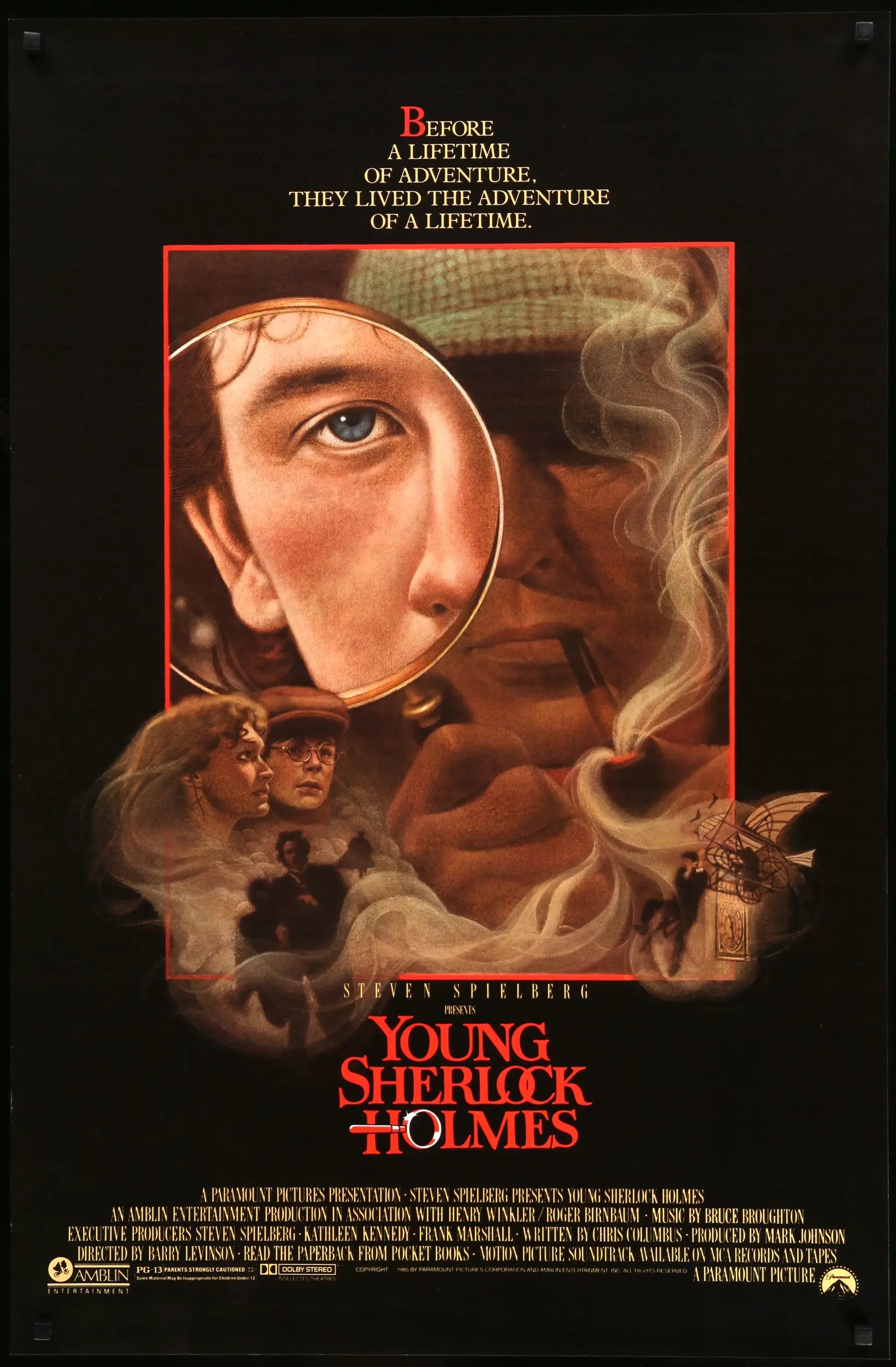 Young Sherlock Holmes (1985) original movie poster for sale at Originalfilmart